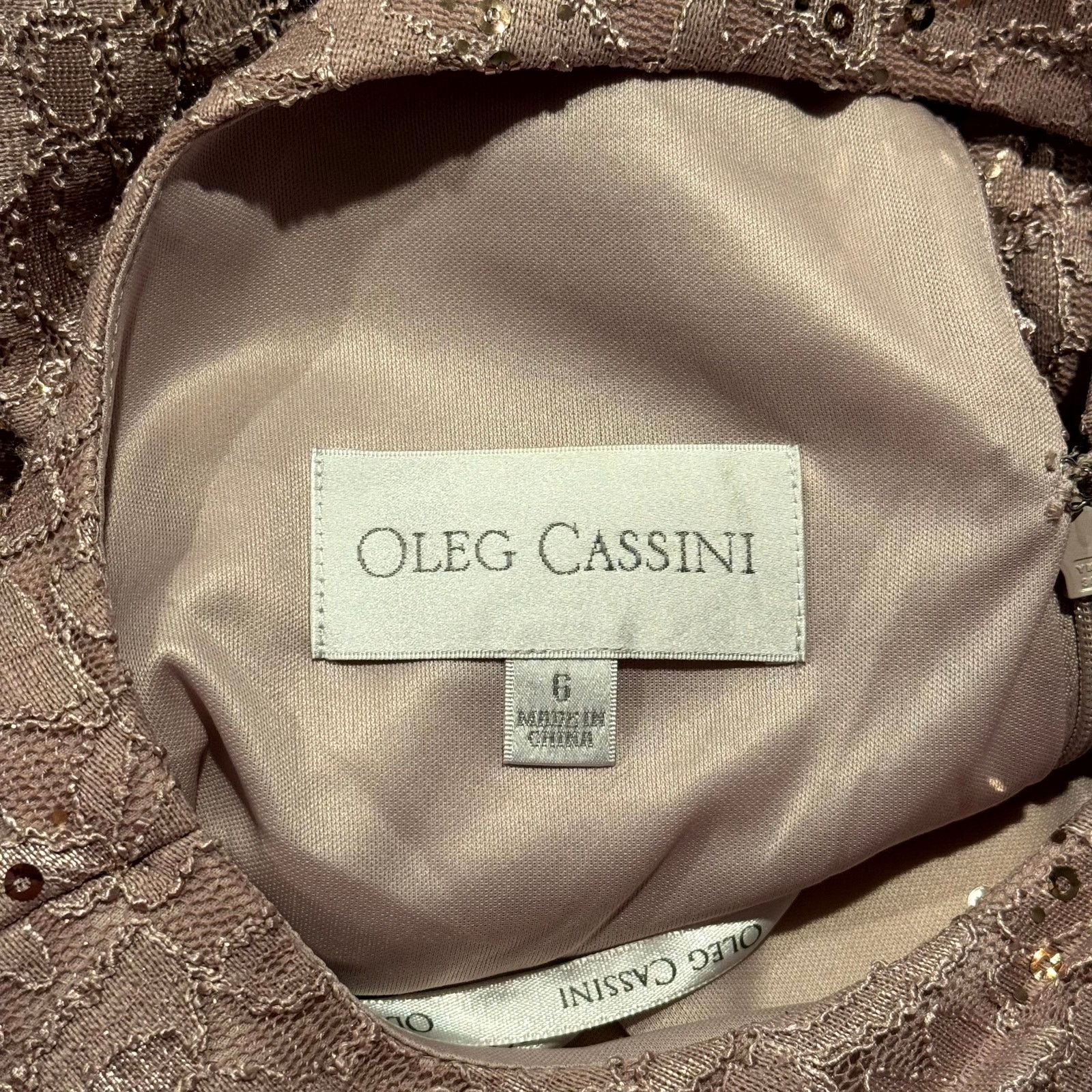 Oleg Cassini Oleg Cassini Floral Sequin Maxi Gown Blush Formal Evening 6 Size M / US 6-8 / IT 42-44 - 4 Thumbnail