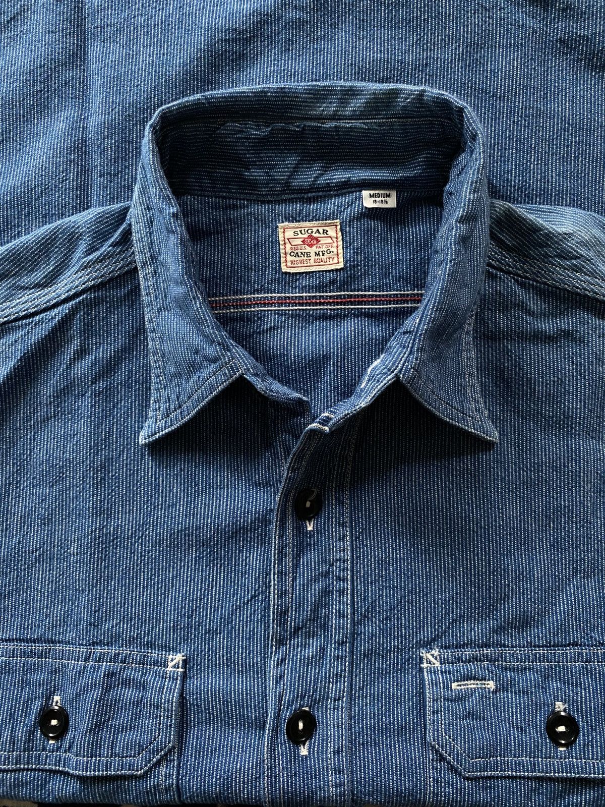 Sugar Cane Sugar Cane Hickory Indigo Denim Work Shirt Size US M / EU 48-50 / 2 - 3 Thumbnail