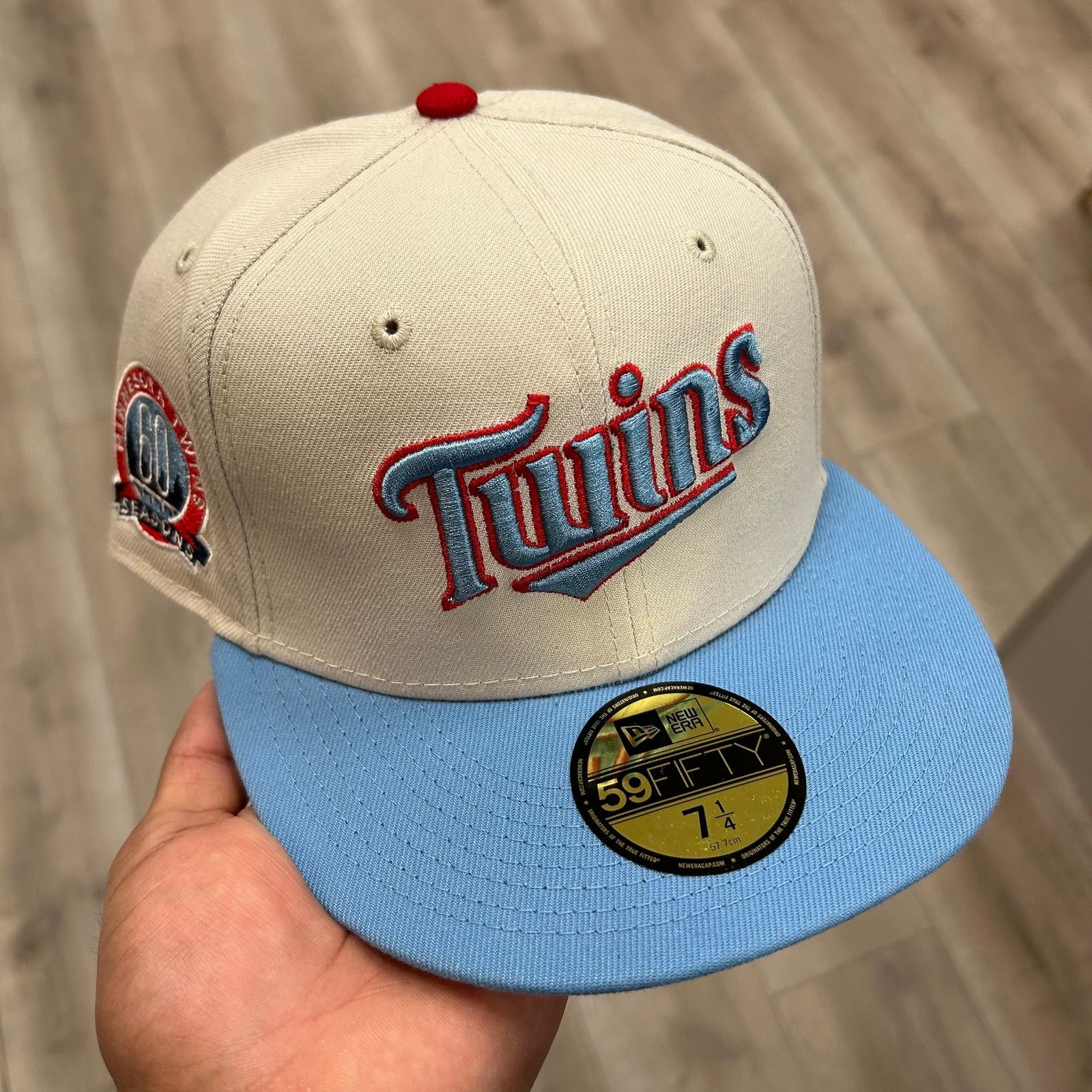 New Era New Era Minnesota Twins 60th Anni patch hat cap size 7 1/4 Size ONE SIZE - 1 Thumbnail