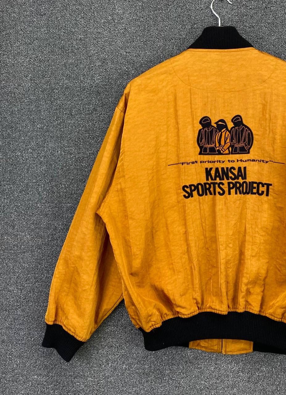 Kansai Yamamoto Vintage Kansai Yamamoto Sports Project Bomber Varsity Jacket Size US M / EU 48-50 / 2 - 2 Thumbnail