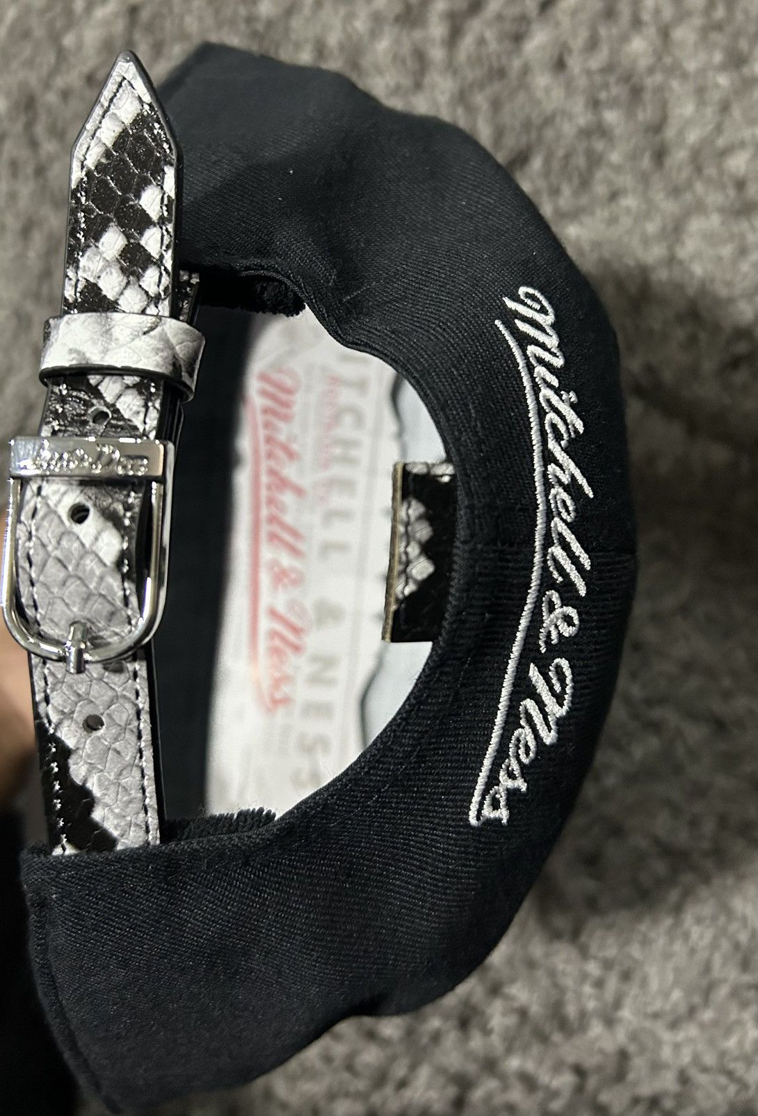Just Don × Mitchell & Ness Just Don Sixers Snakeskin strapback hat Size ONE SIZE - 15 Thumbnail