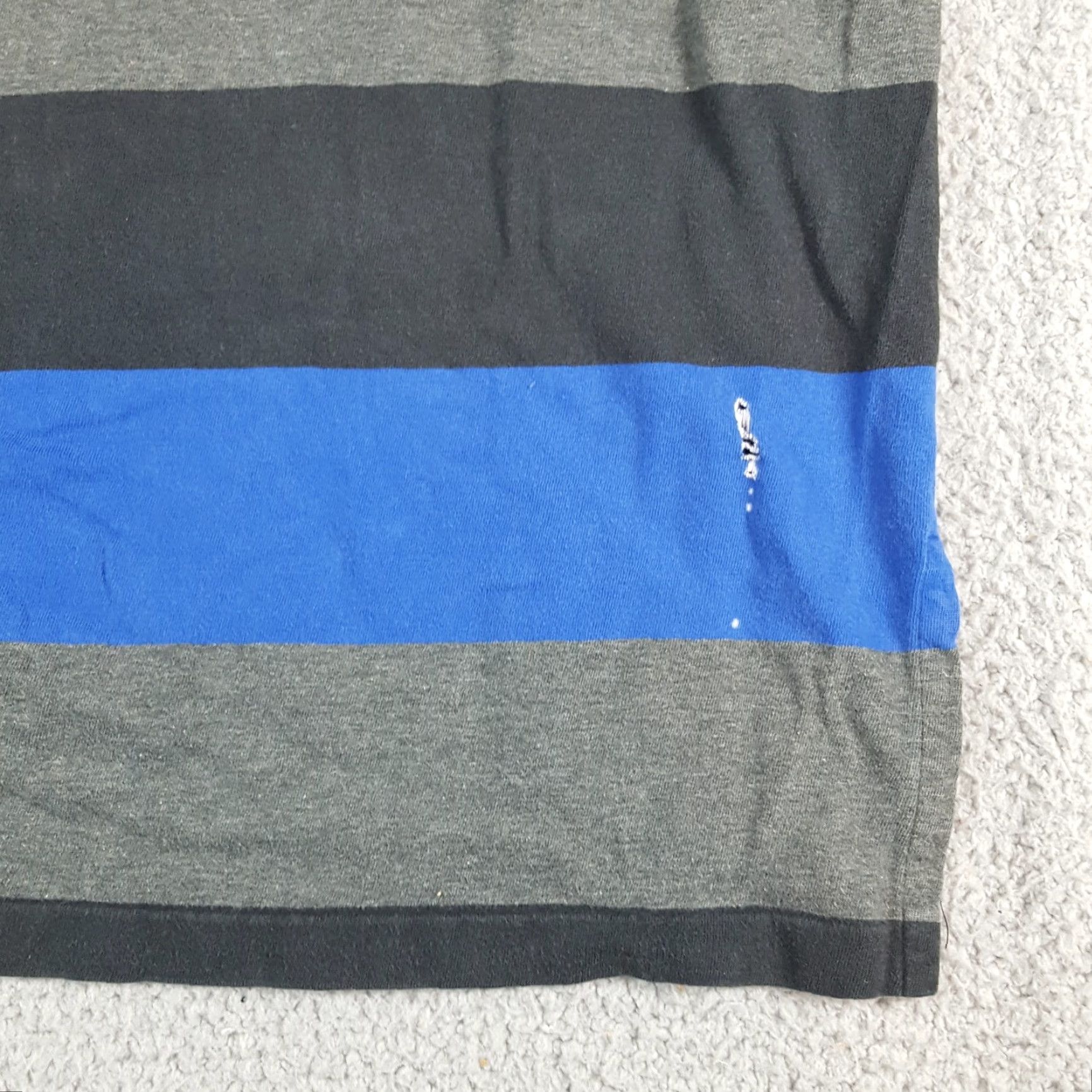 Polo Ralph Lauren VINTAGE Polo Ralph Lauren Polo Shirt XL Striped Blue 90s Grunge Skater Preppy Short Sleeve Classic Mens Size US XL / EU 56 / 4 - 5 Thumbnail