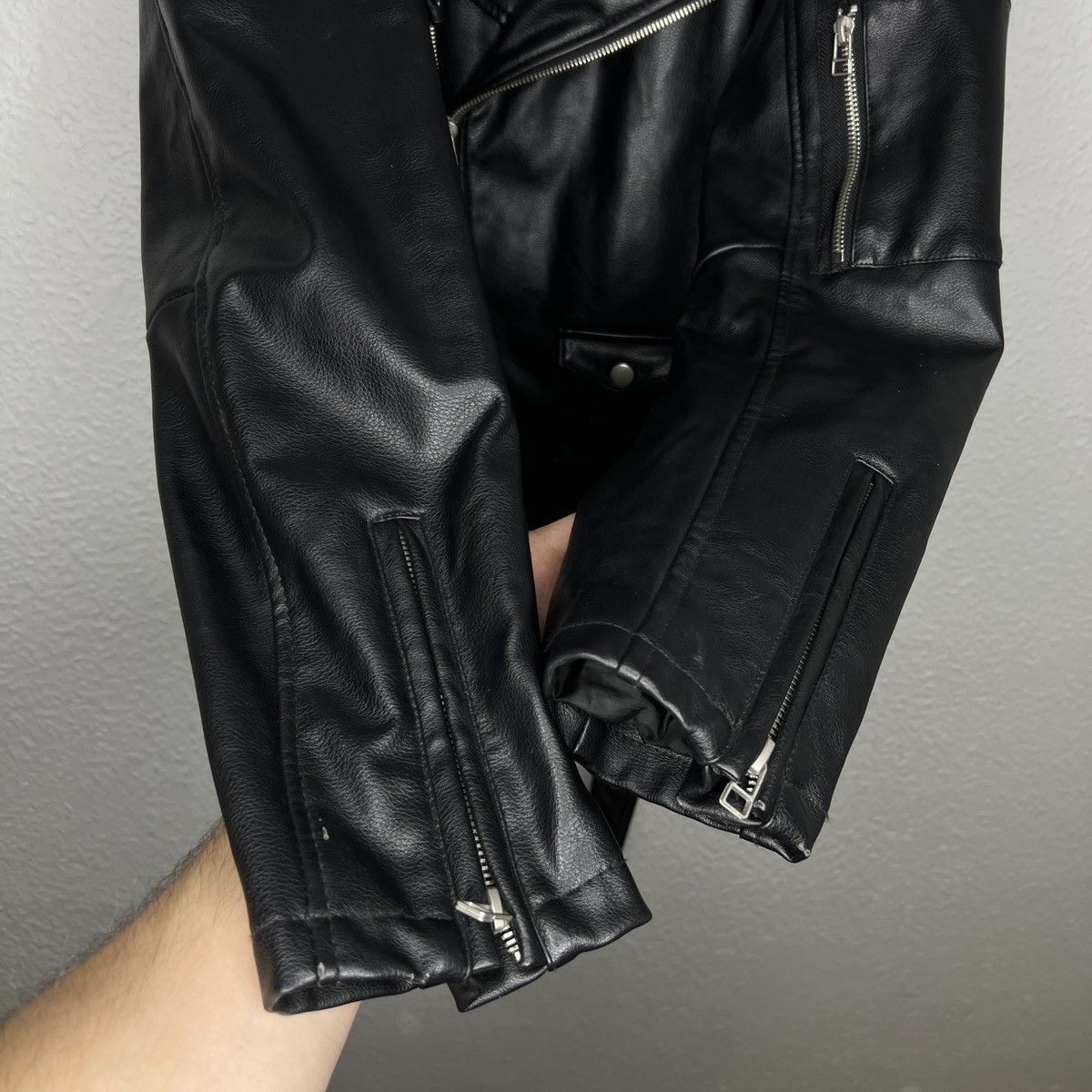 Zara Zara Ramones Leather Jacket Biker Moto Motorcycle Style Y2K Size US L / EU 52-54 / 3 - 8 Thumbnail