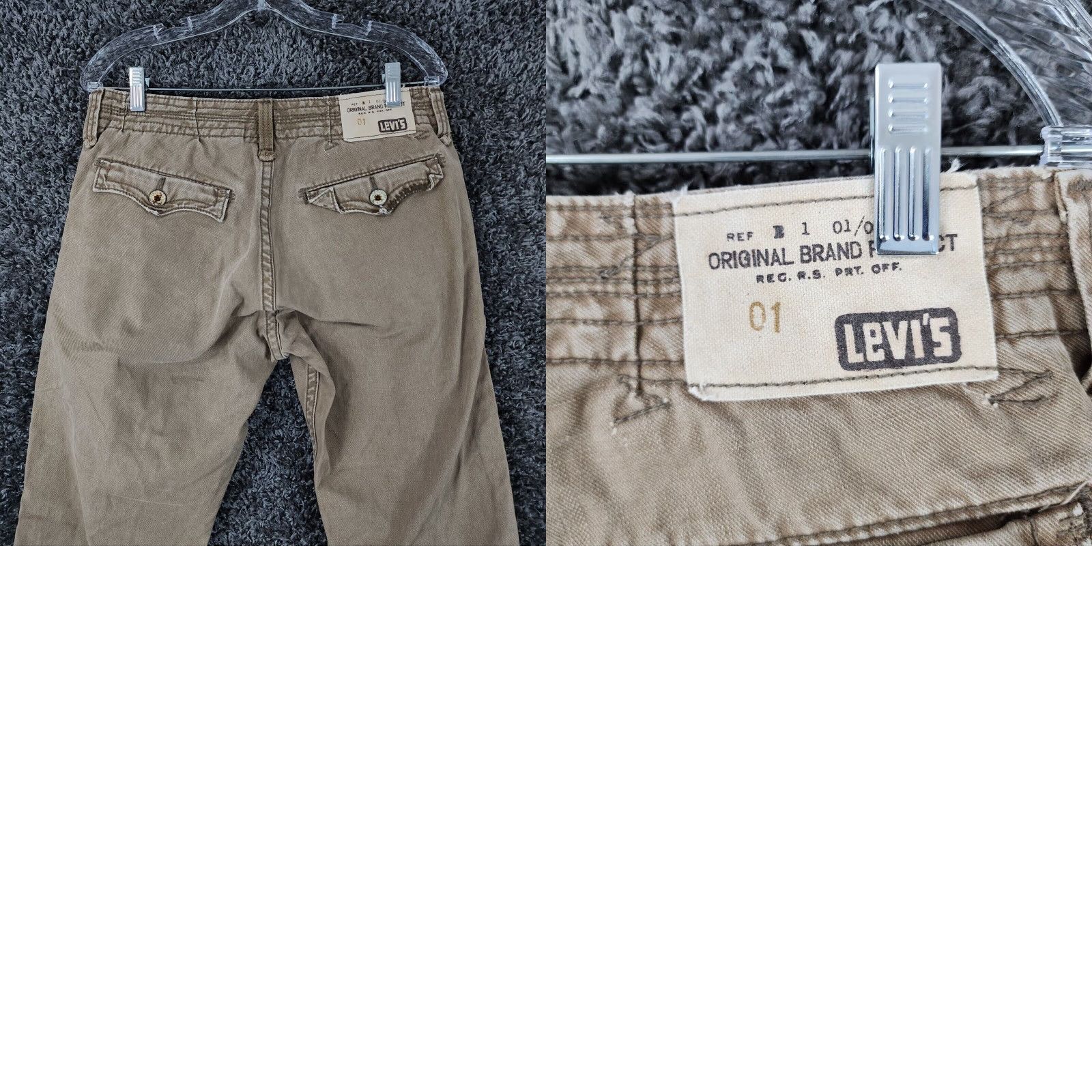 Levi's VINTAGE Levi's Mens Brown Distressed Relaxed Fit Straight Leg Jeans Size 30x32 Men's Denim Pants Size US 30 / EU 46 - 8 Thumbnail