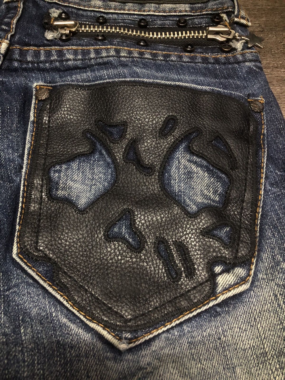 Japanese Brand Romany Denim Jeans like Hysteric Glamour design Size 28" / US 6 / IT 42 - 15 Thumbnail