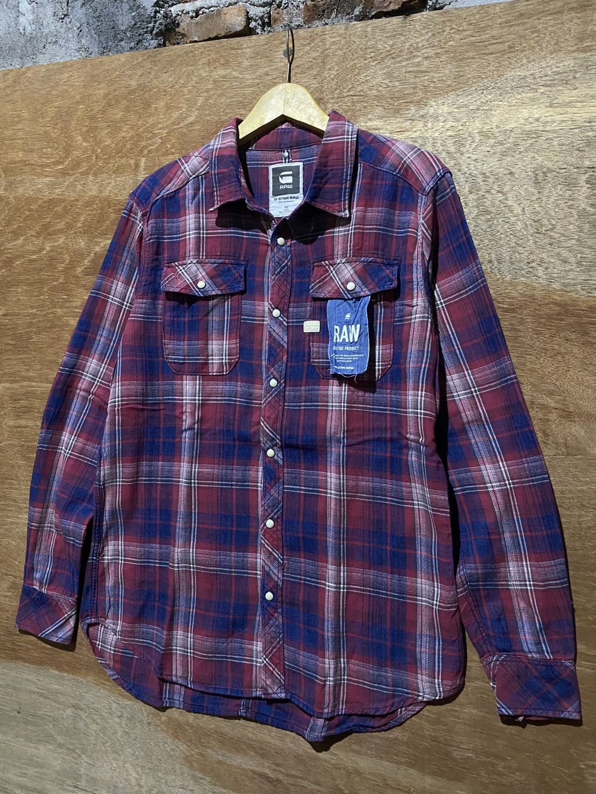 G-Star 💸BINDING OFFER💸 G-STAR RAW STONE BUTTON FLANNELSHIRT Size US M / EU 48-50 / 2 - 2 Thumbnail