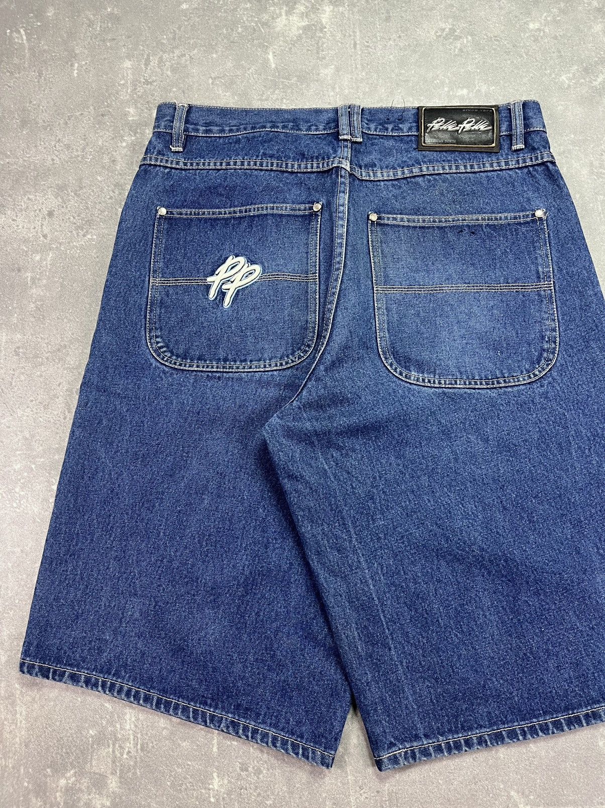 Pelle Pelle Pelle Pelle Marc Buchanan PP Logo Jorts Shorts 36 Baggy Size US 36 / EU 52 - 7 Thumbnail