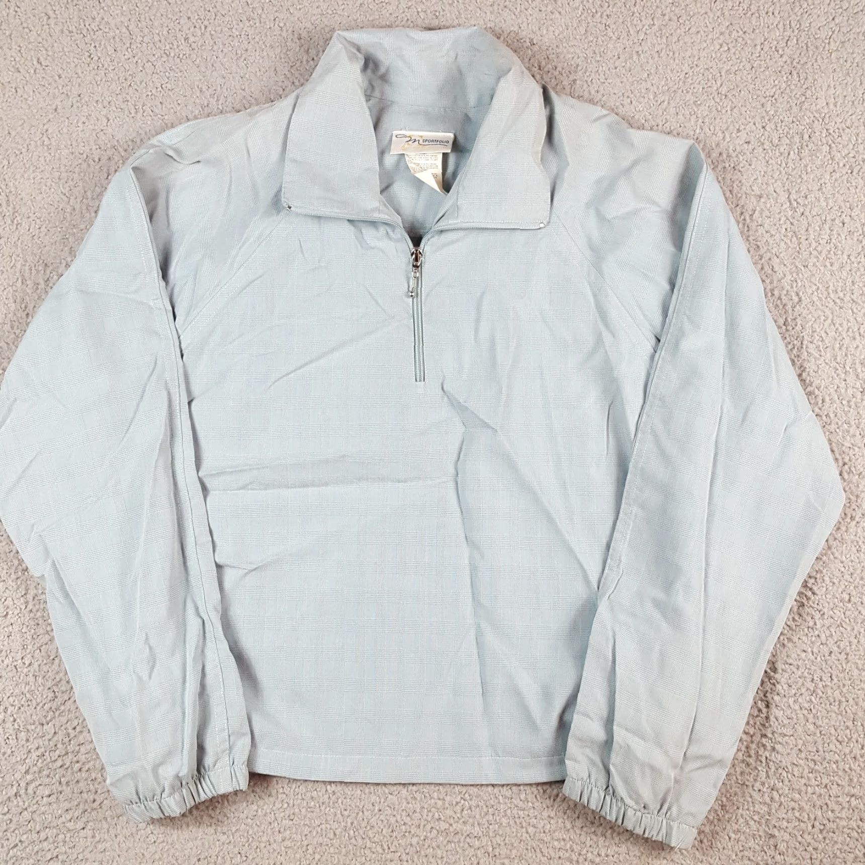 Vintage VINTAGE 1/4 Zip Blue Lightweight Outdoor Hiking Size L Windbreaker Jacket Size L / US 10 / IT 46 - 2 Thumbnail