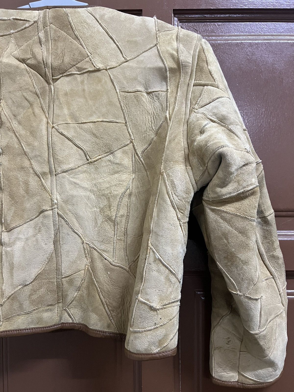 Hai Sporting Gear Vintage Hai Sporting Gearlssey Sherpa PatchworkLeatherJacket Size US M / EU 48-50 / 2 - 13 Thumbnail