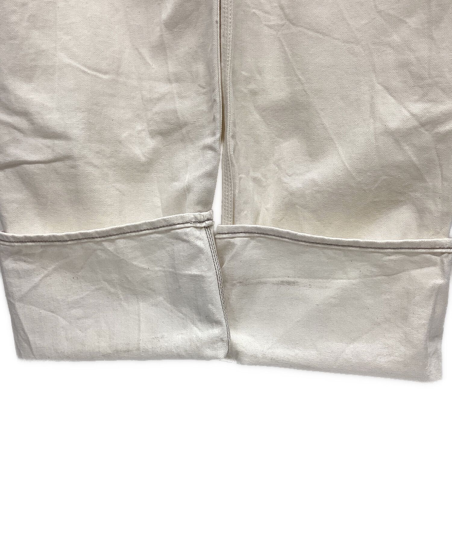 Iron Heart IRON HEART Plain Overalls White Cotton W30 Size US 34 / EU 50 - 8 Thumbnail