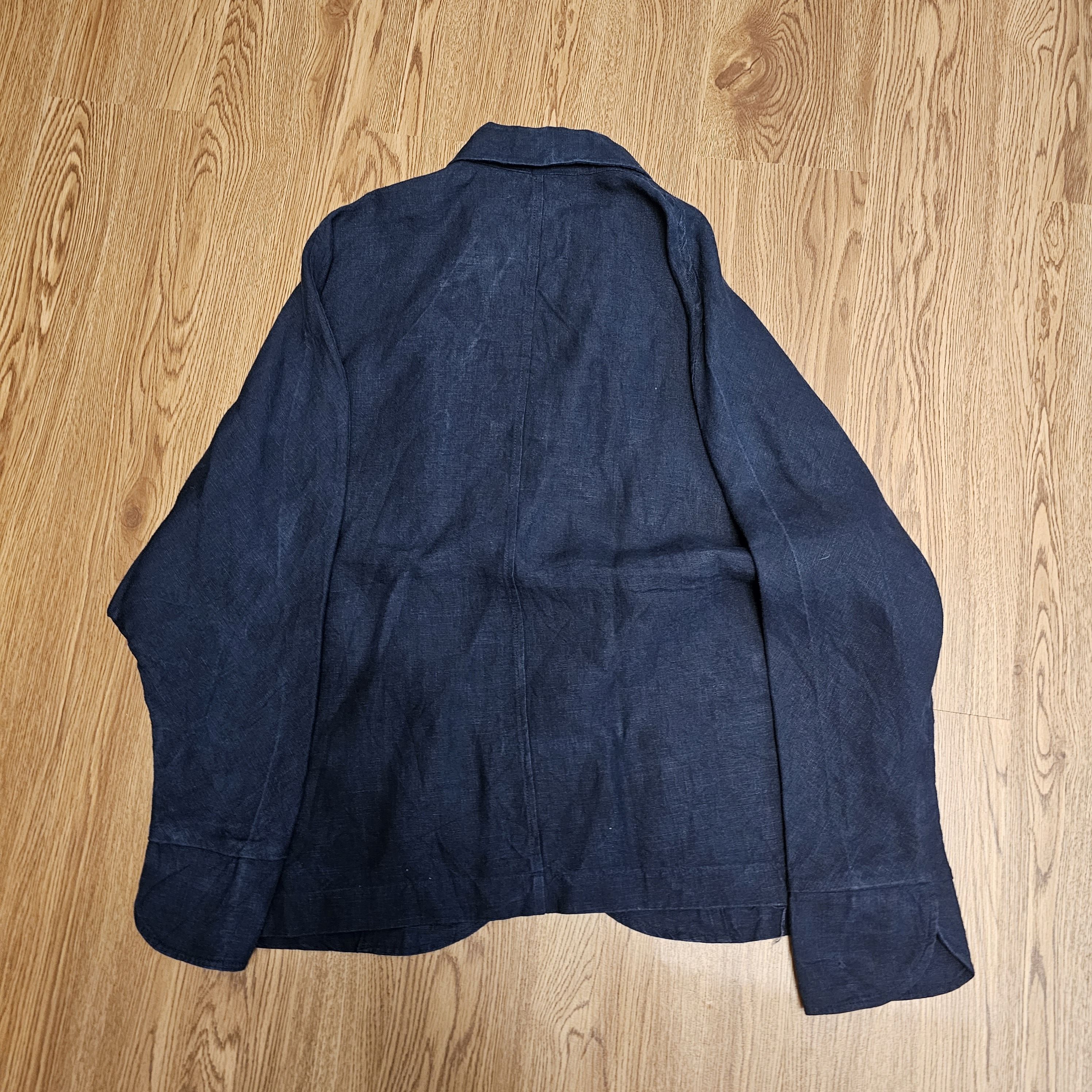 45rpm Japan Brand Indigo Multi Button Linen Jacket Size US M / EU 48-50 / 2 - 2 Thumbnail