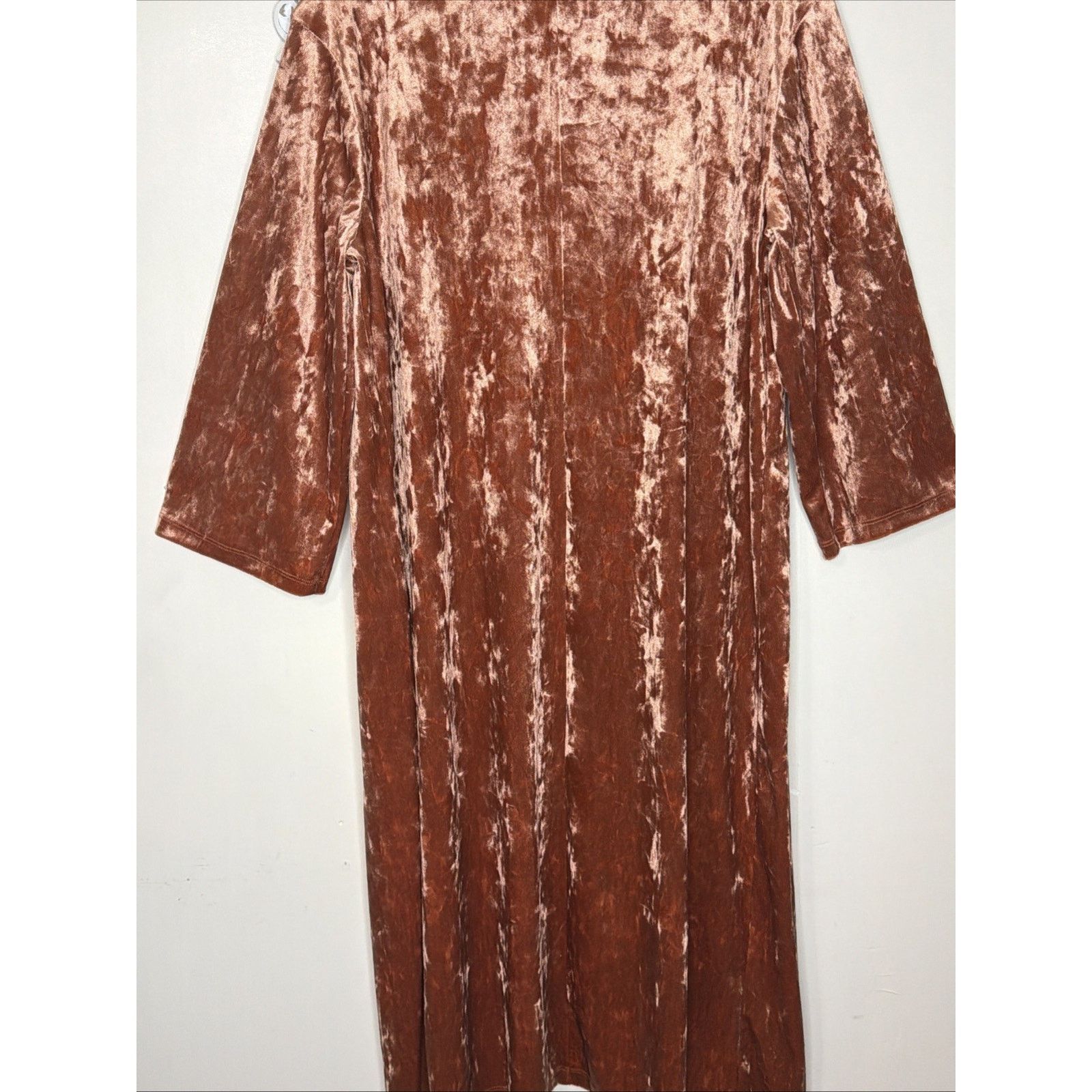 Forever 21 FOREVER 21 size S Crushed Velvet Long CARDI Coatigan Duster Size S / US 4 / IT 40 - 9 Thumbnail