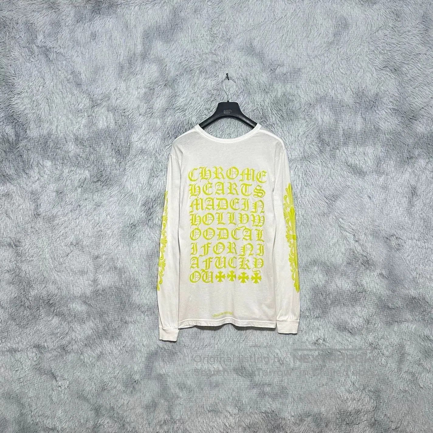 Chrome Hearts chrome hearts long sleeve t-shirt with yellow print. Size US M / EU 48-50 / 2 - 2 Thumbnail