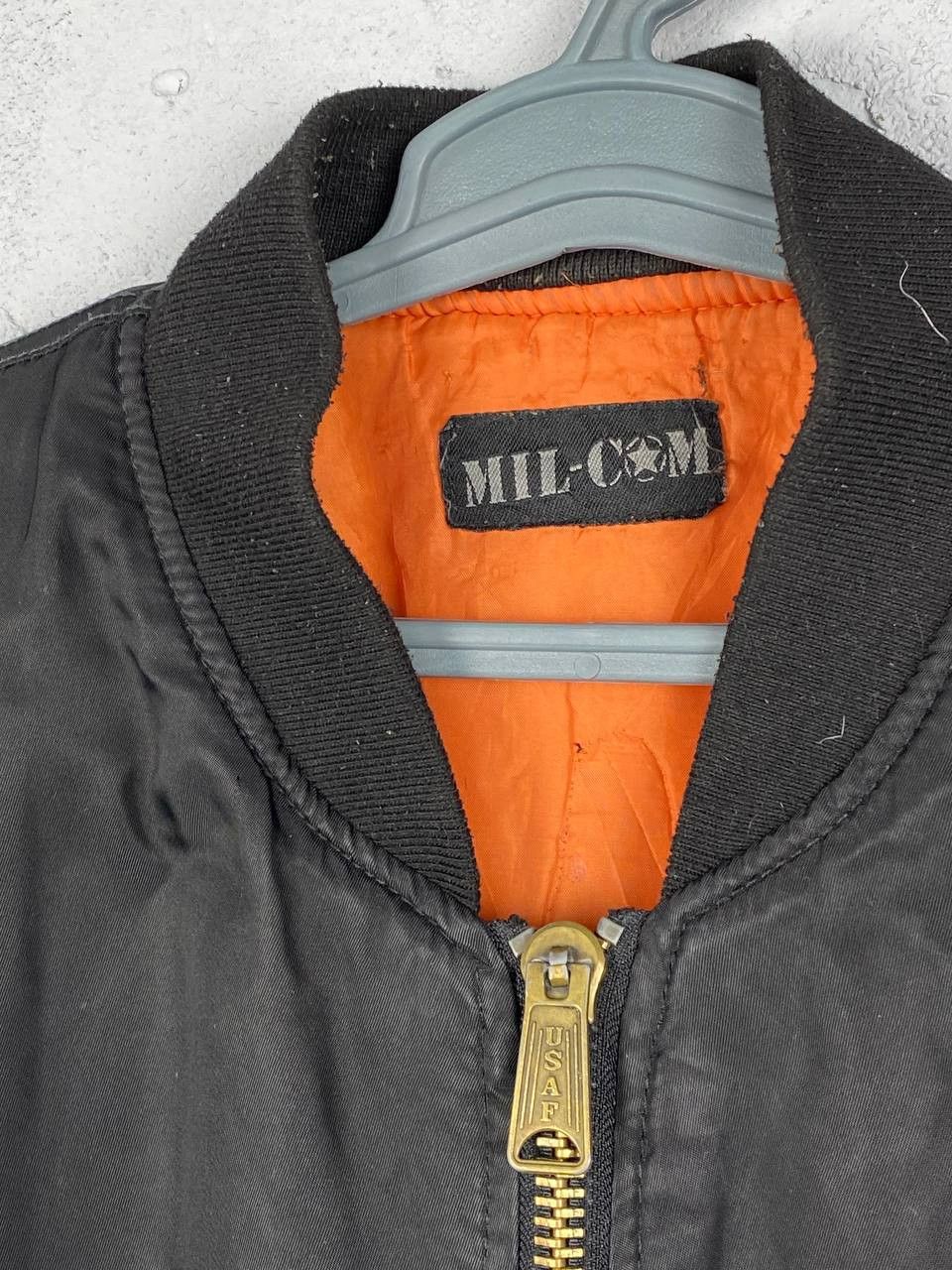 Japanese Brand Vintage Mil Tec Punk Baggy MA 1 Bomber Army Jacket black Size US L / EU 52-54 / 3 - 3 Thumbnail