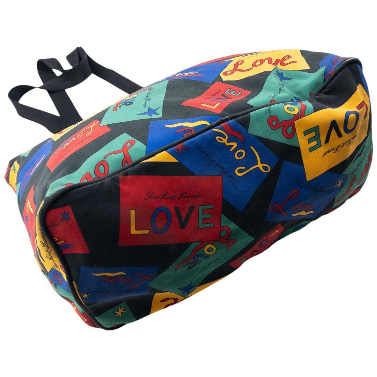 Yves Saint Laurent Vintage 90s YSL Yves Saint Laurent Love Pattern Shoulder Bag Size ONE SIZE - 6 Thumbnail