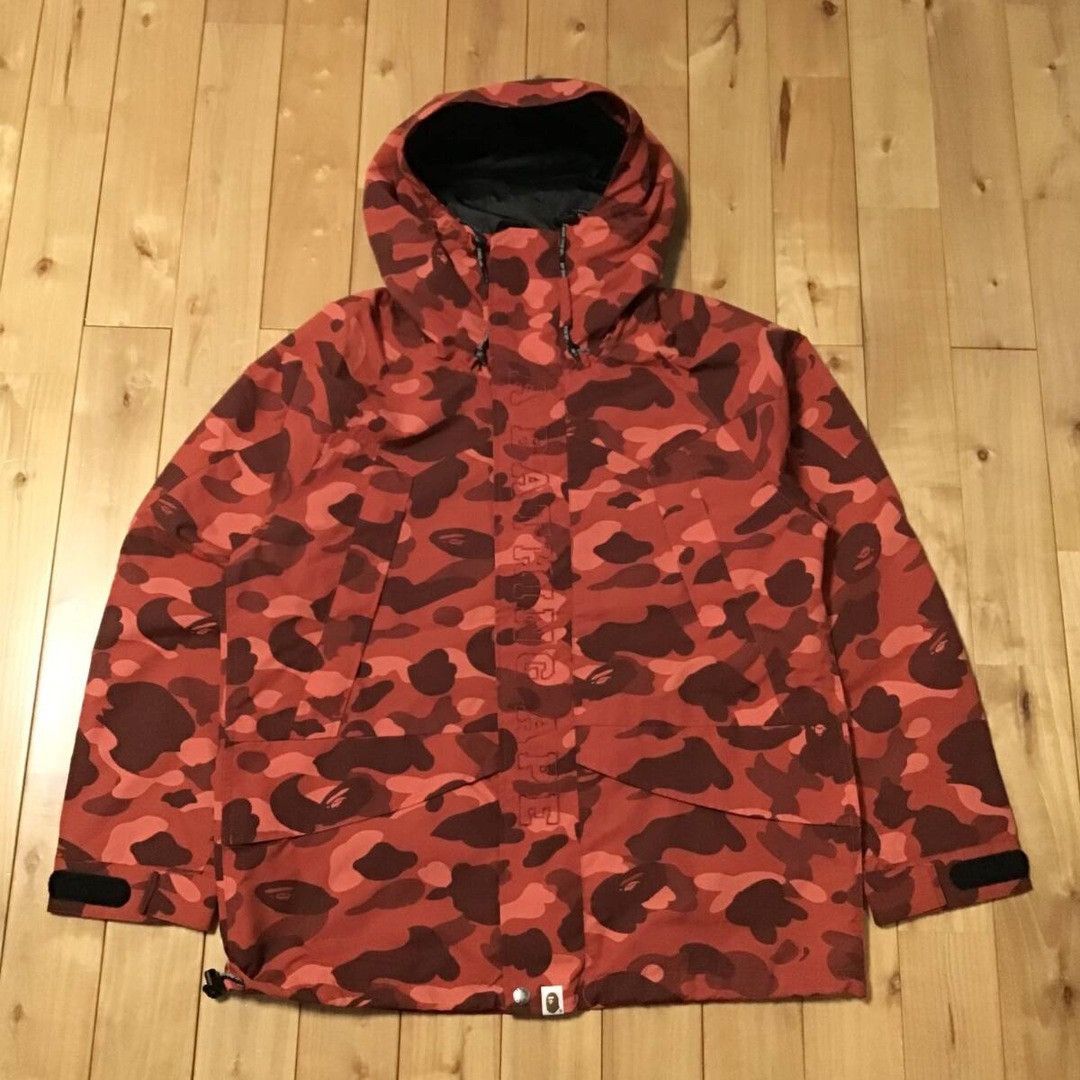 Bape BAPE Red camo hoodie snowboard jacket a bathing ape Size US XL / EU 56 / 4 - 1 Thumbnail