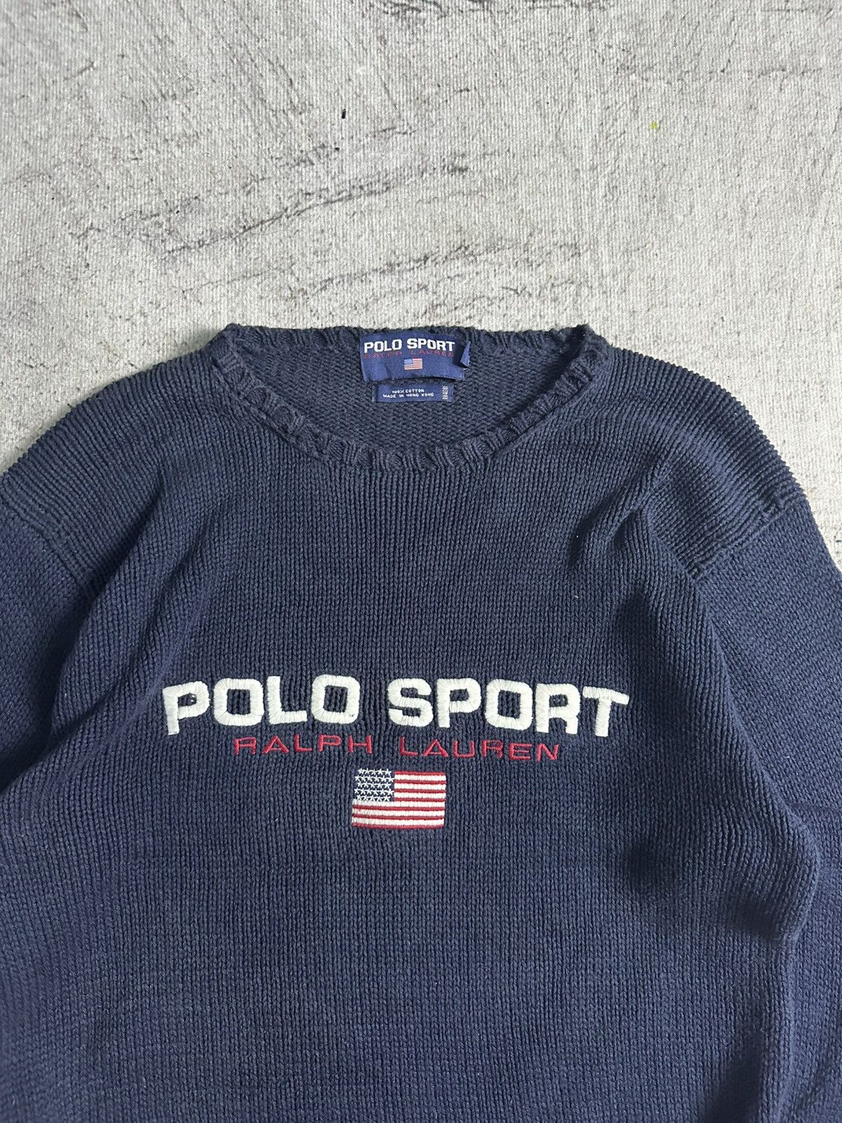 Polo Ralph Lauren × Ralph Lauren Polo Sport Flag Spellout Knitwear by Polo Ralph lauren Size US M / EU 48-50 / 2 - 2 Thumbnail