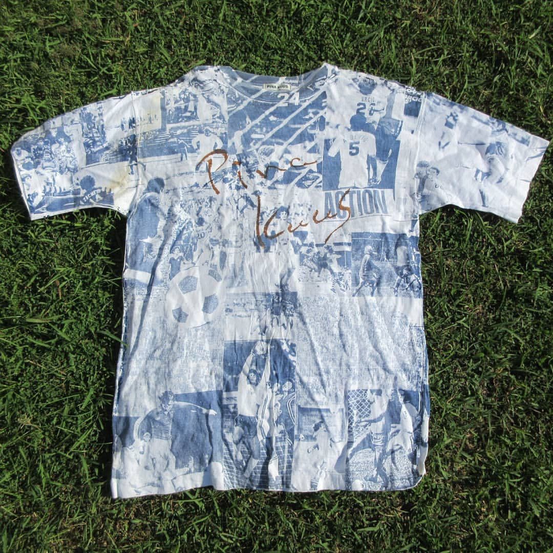 Other Vintage Fully Pattern Football Printed Pina Cuus tshirt tee Size US L / EU 52-54 / 3 - 2 Thumbnail