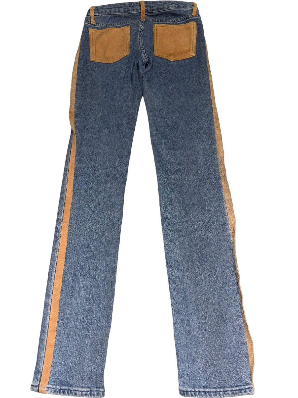 Acne Studios SS10 Acne Kex Biker Leather Strip Jeans Denim Patchwork west Size US 28 / EU 44 - 1 Thumbnail