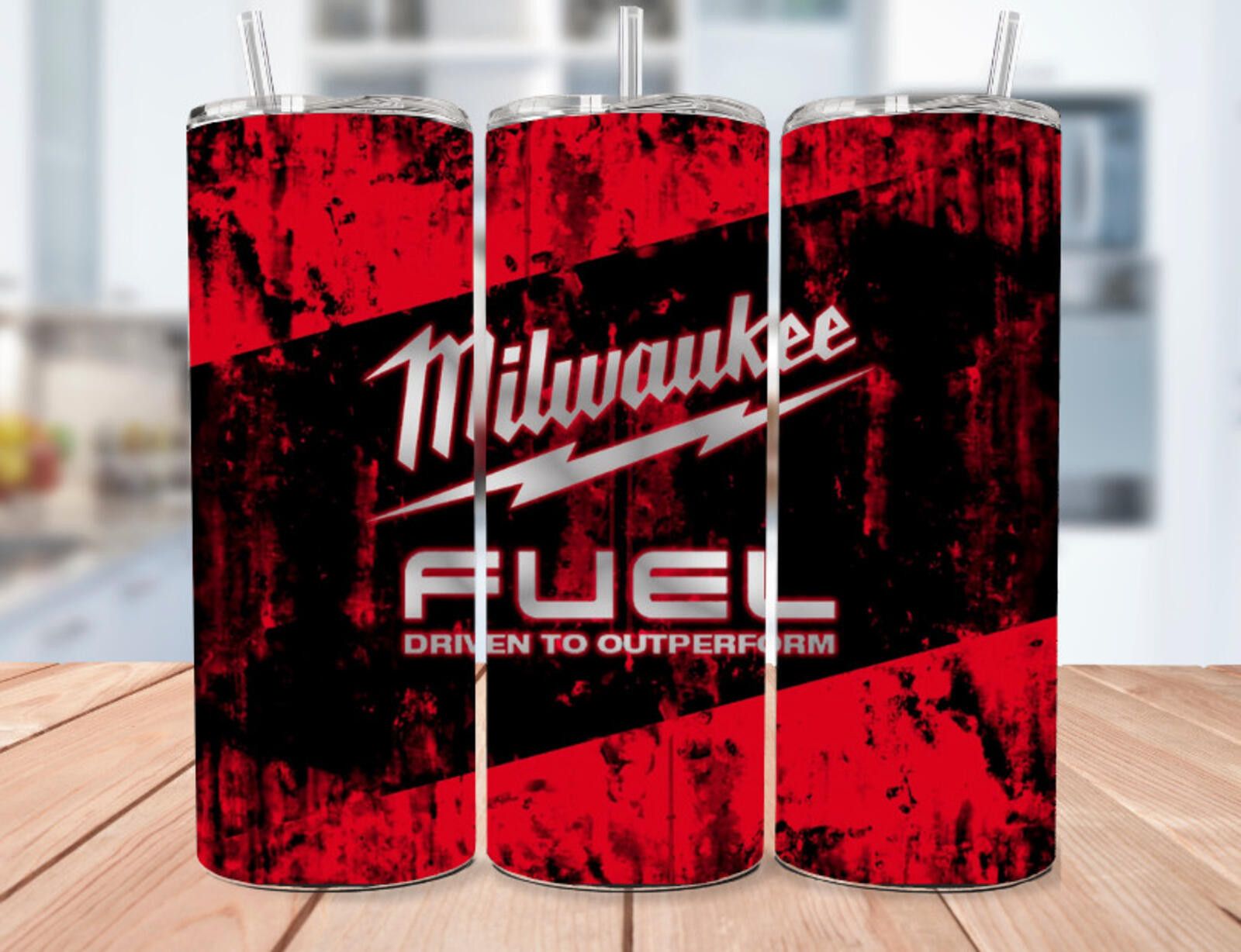 The Unbranded Brand Milwaukee Fuel Multicolor Stainless Steel Tumbler - 20 Oz Size ONE SIZE - 1 Thumbnail