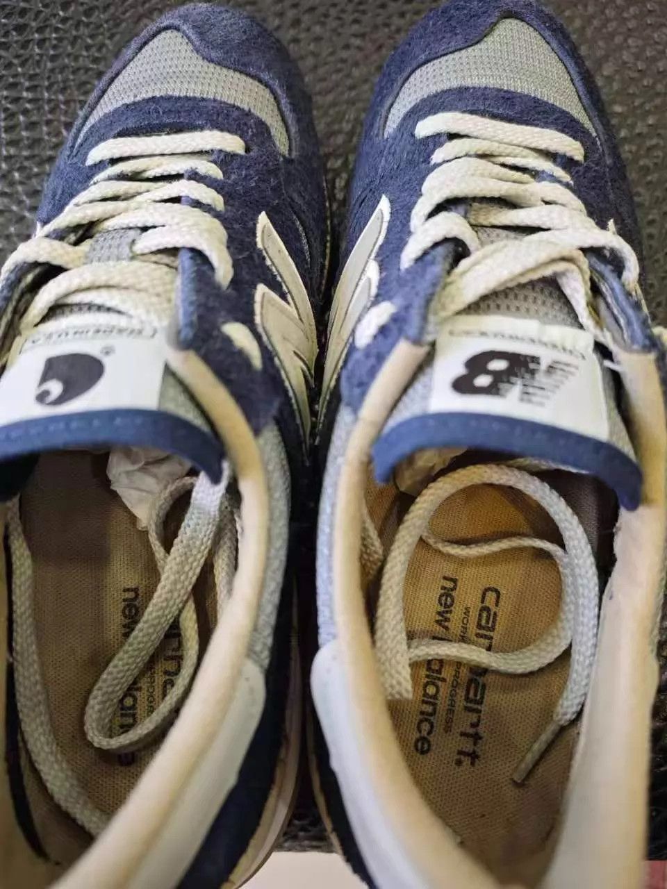 Carhartt Wip Carhartt WIP × New Balance 990V1 Navy Retro Running M990CH1 Size US 9.5 / EU 42-43 - 4 Thumbnail