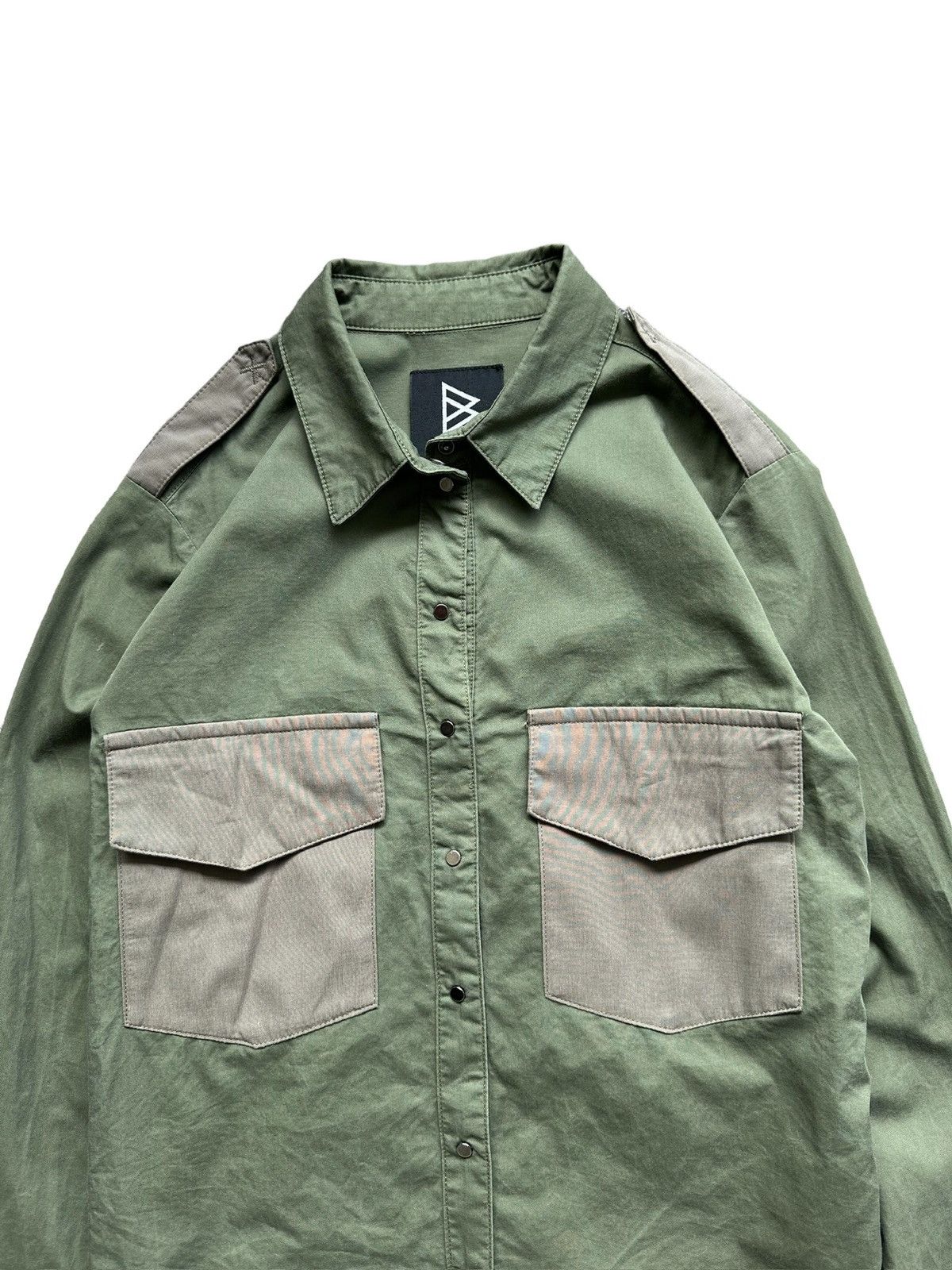 If Six Was Nine 00’s BARAK double pocket army shirt Size US M / EU 48-50 / 2 - 3 Thumbnail