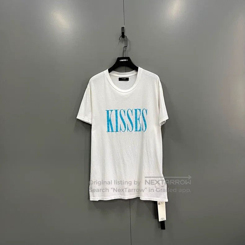 Amiri Amiri Size XL White letter printed short sleeves Size US XL / EU 56 / 4 - 1 Thumbnail