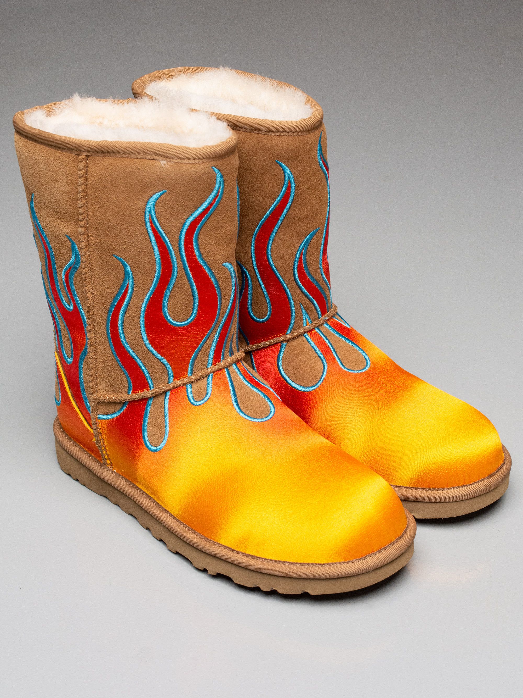 Jeremy Scott UGG X Jeremy Scott 2025 Classic Short Flames Boots Size US 9.5 / IT 39.5 - 2 Thumbnail
