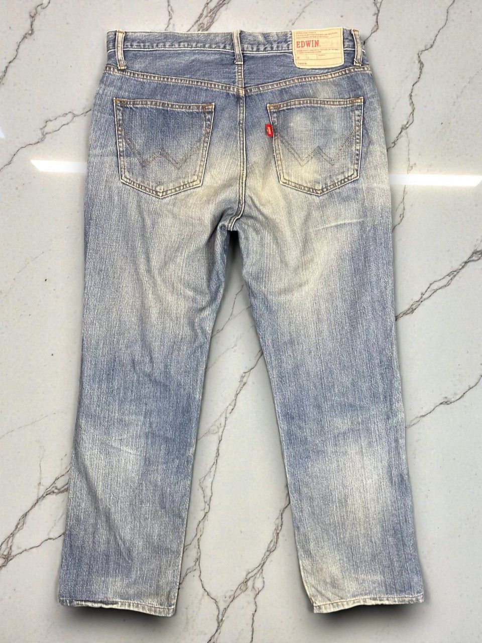 Edwin vintage edwin distressed denim nice design Size US 37 - 2 Thumbnail