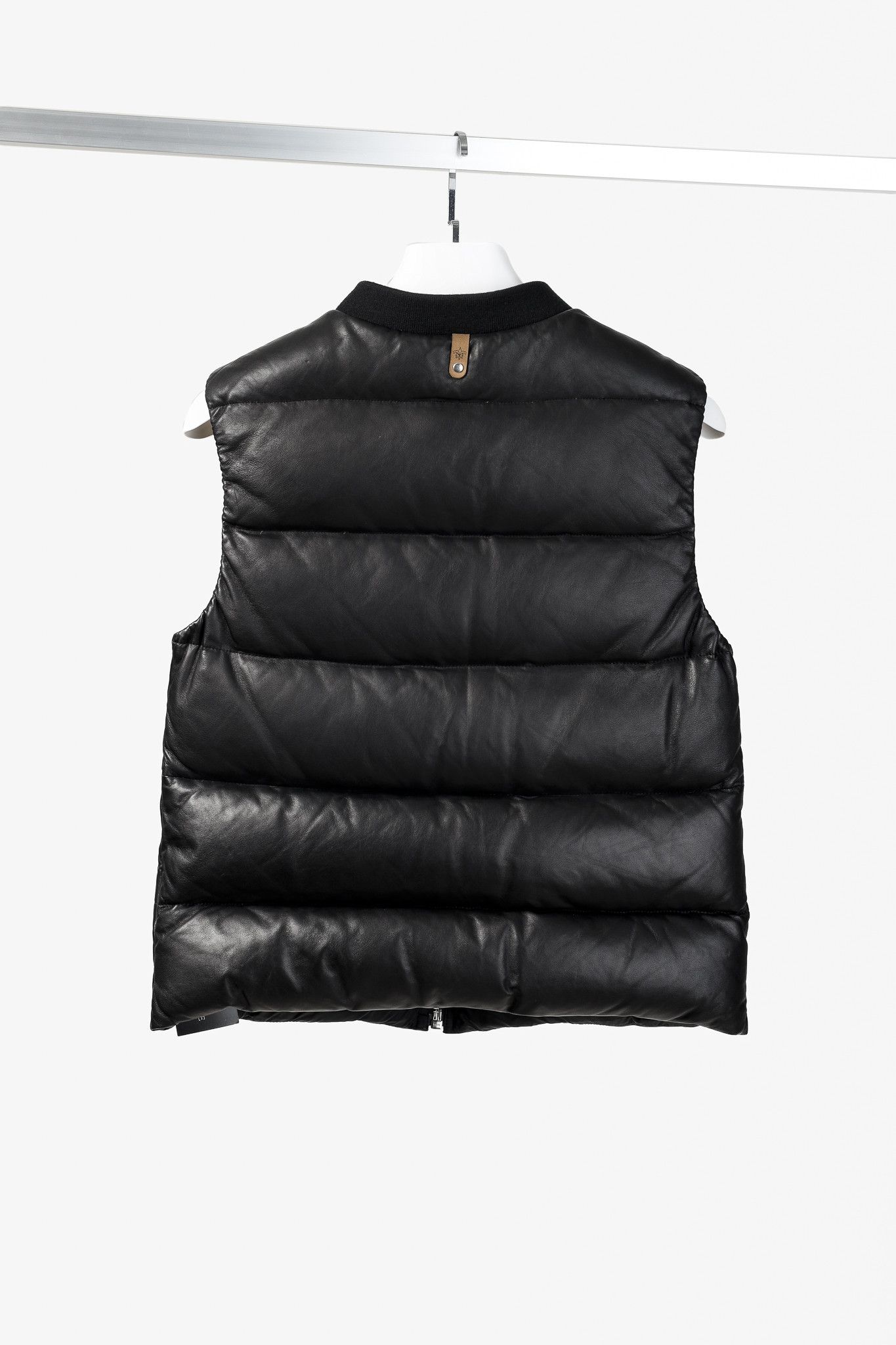 Mackage Mackage Black Leather Down-Filled Puffer Vest Size S / US 4 / IT 40 - 2 Thumbnail