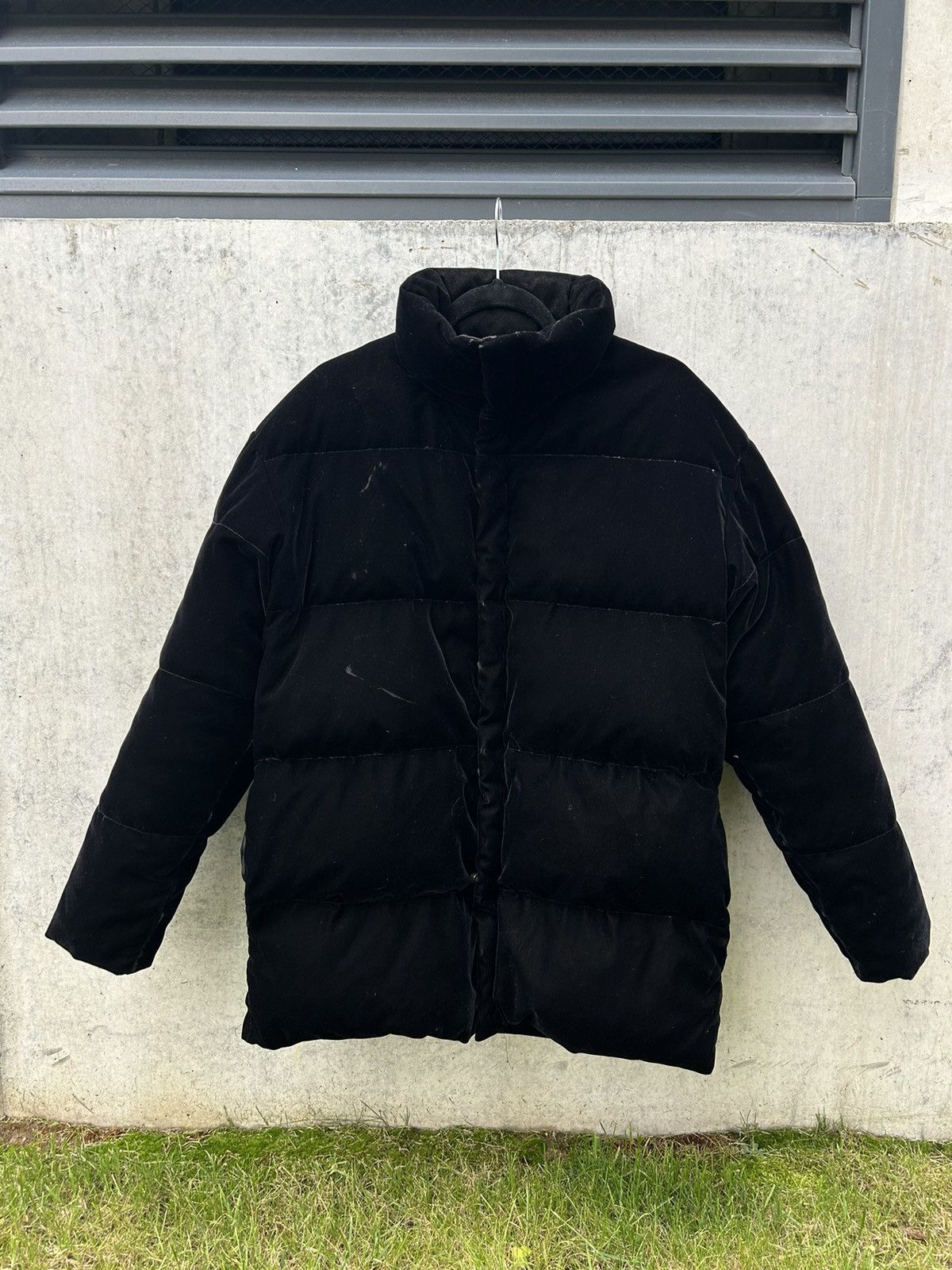 Ralph Lauren × Vintage RALPH LAUREN VINTAGE VELVET MEN'S BLACK PUFFER WINTER JACKET Size US M / EU 48-50 / 2 - 4 Thumbnail