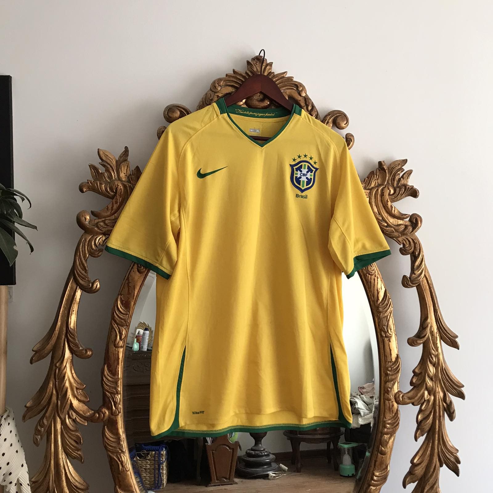 Vintage Nike Ricardo Kaka Brazil Soccer Jersey #8 World Cup