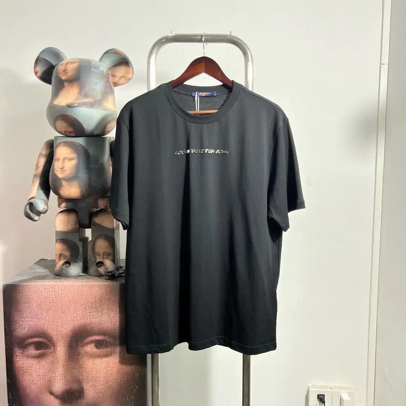 Louis Vuitton Louis Vuitton Black Cotton Oversized T-Shirt 0089 Size US XL / EU 56 / 4 - 1 Thumbnail