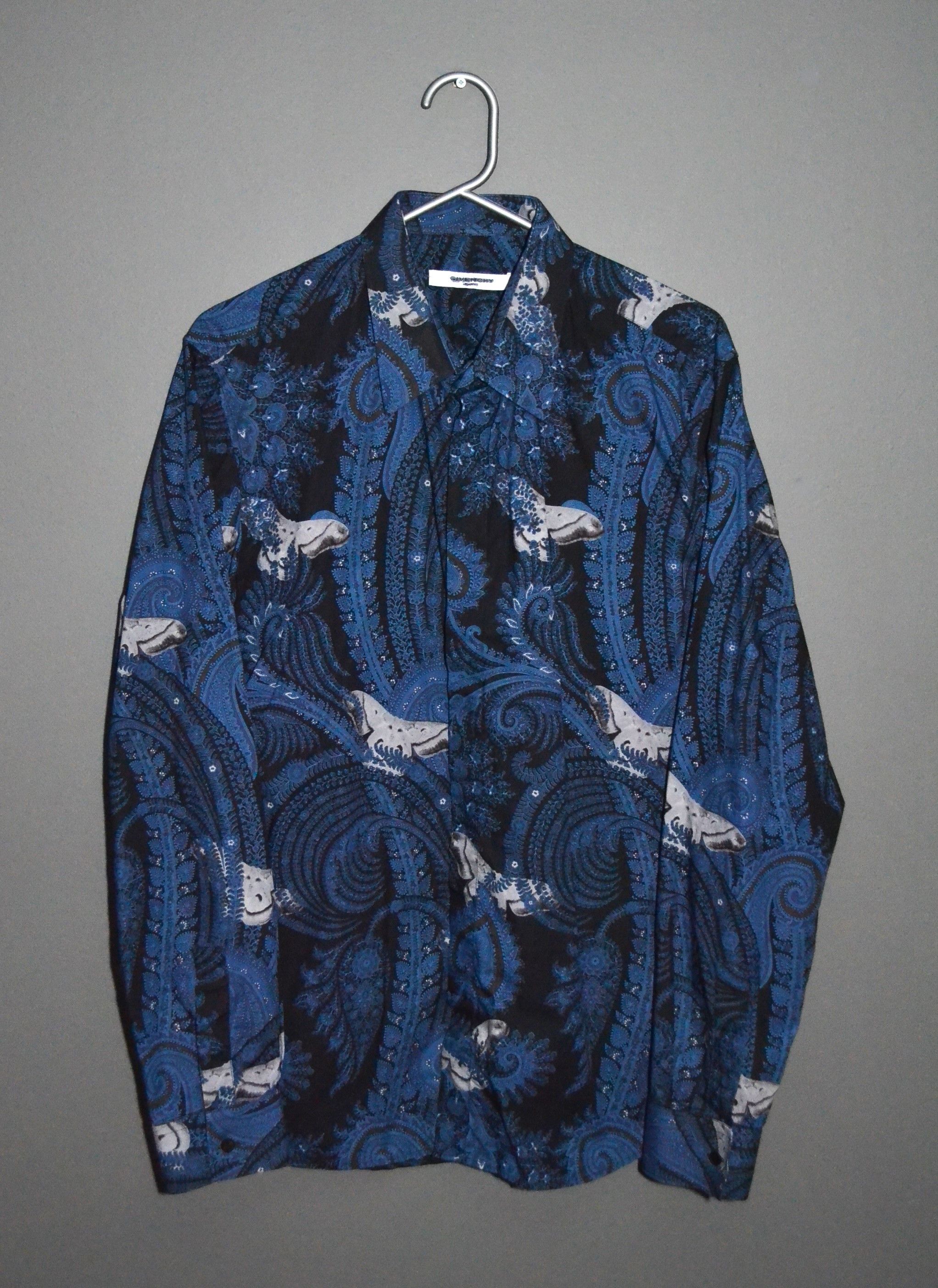 Givenchy Givenchy S/S 2015 Paisley Moth Button-up Shirt S-M 42 Size US M / EU 48-50 / 2 - 2 Thumbnail