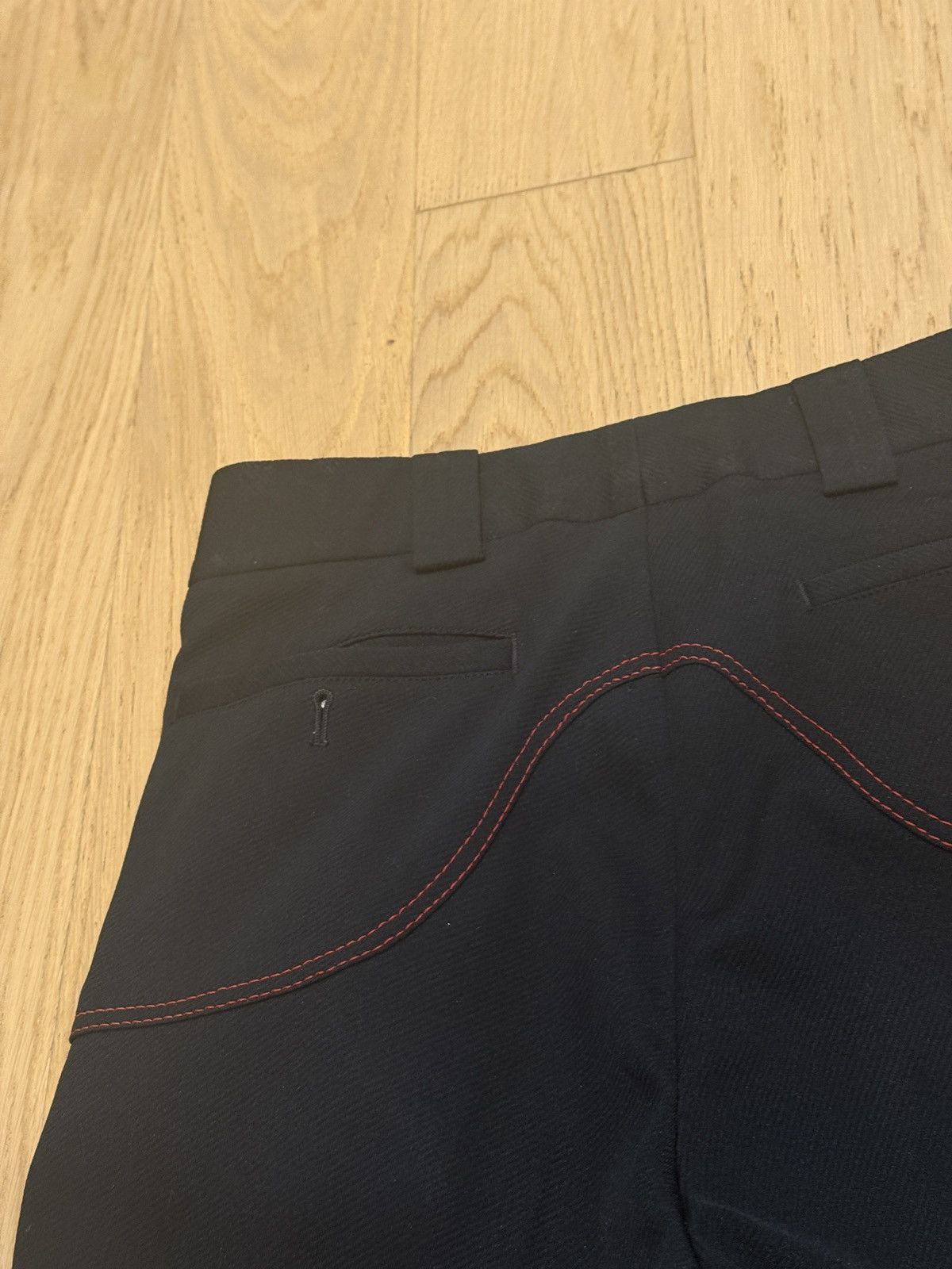 Vintage 1970s Mod / Retro Navy Polyester Dress Pant Size US 29 - 7 Thumbnail