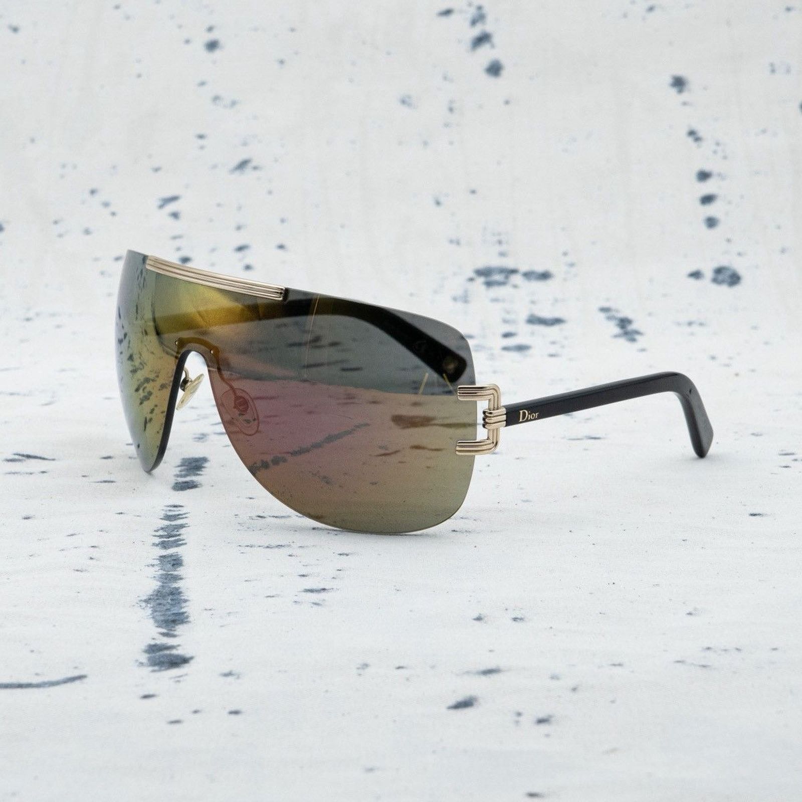 Dior CHRISTIAN DIOR CROISETTE 4 Gold Blue Grey Aviator  display picture 3