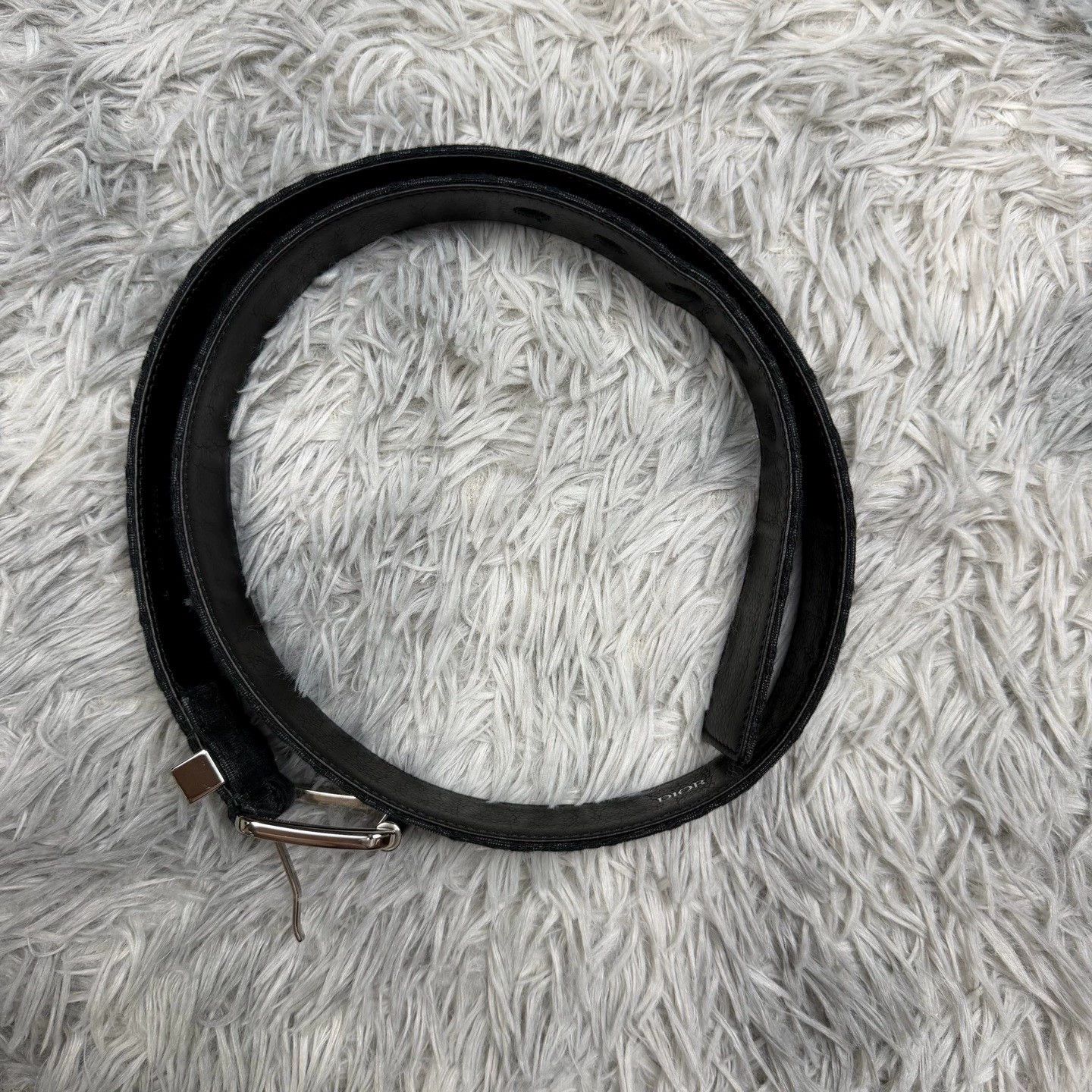 Dior dior black woven leather belt size 95 Size ONE SIZE - 1 Thumbnail