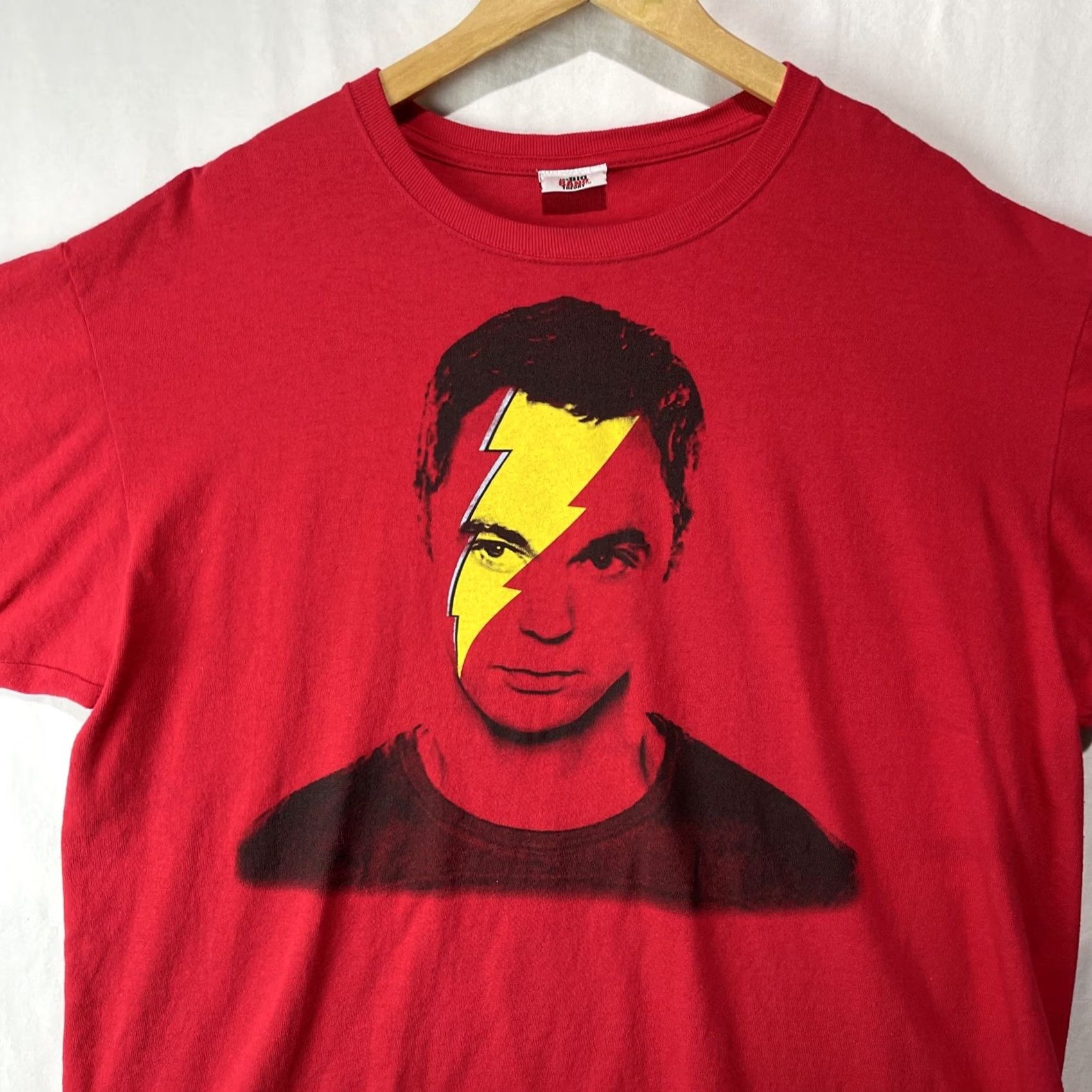 Ripple Junction Ripple Junction Sheldon Shirt Mens XL Red Graphic Print T-Shirt The Big Bang Theory David Bowie Ripple Junction Size US XL / EU 56 / 4 - 4 Thumbnail