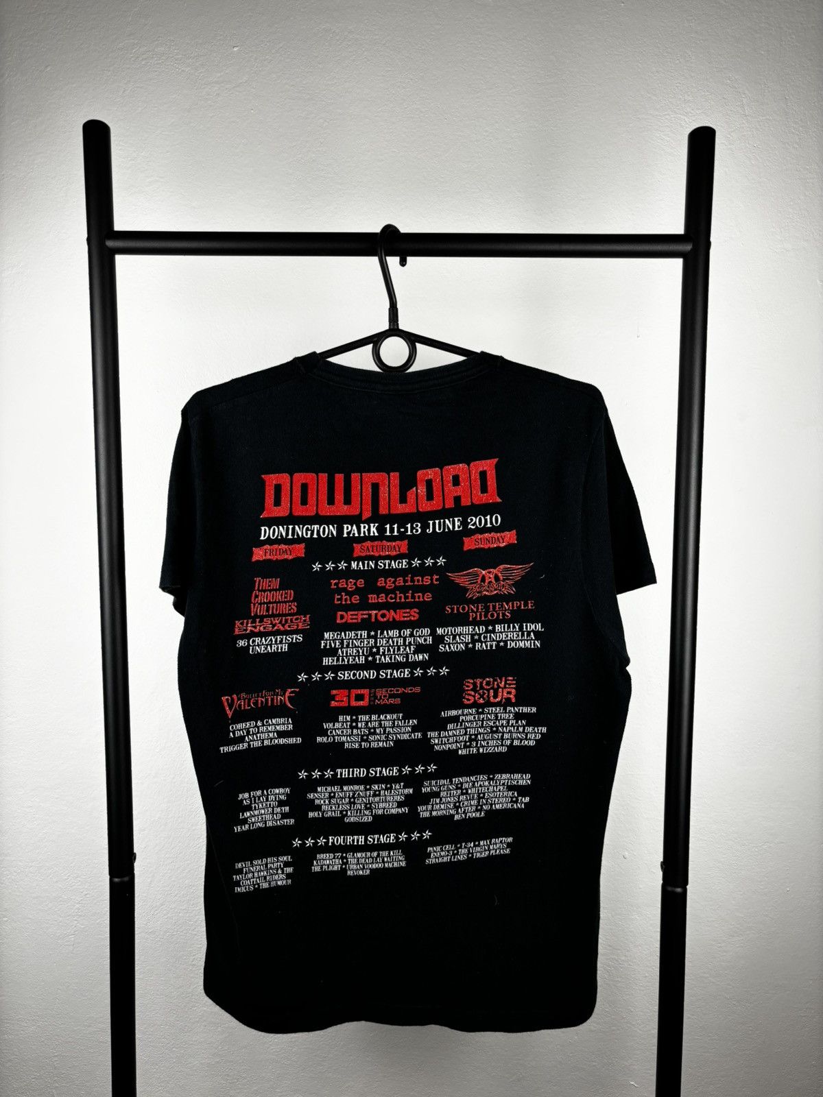 Band Tees Donington Park Download Tour 2010 Logo vintage t shirt S Size US S / EU 44-46 / 1 - 2 Thumbnail
