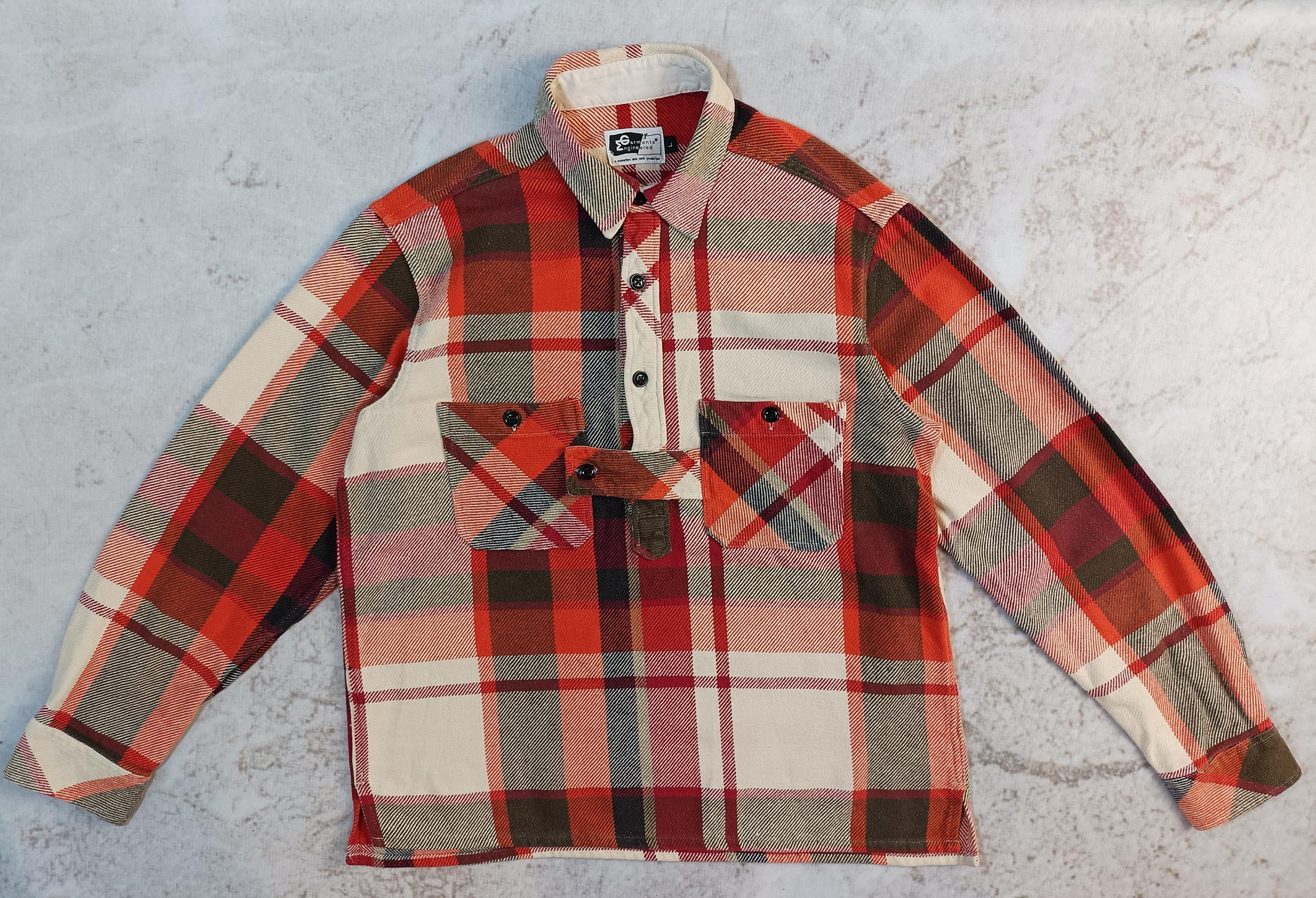 Engineered Garments Engineered Garments USA Heavyweight Flannel Pullover Shirt L Size US L / EU 52-54 / 3 - 1 Thumbnail