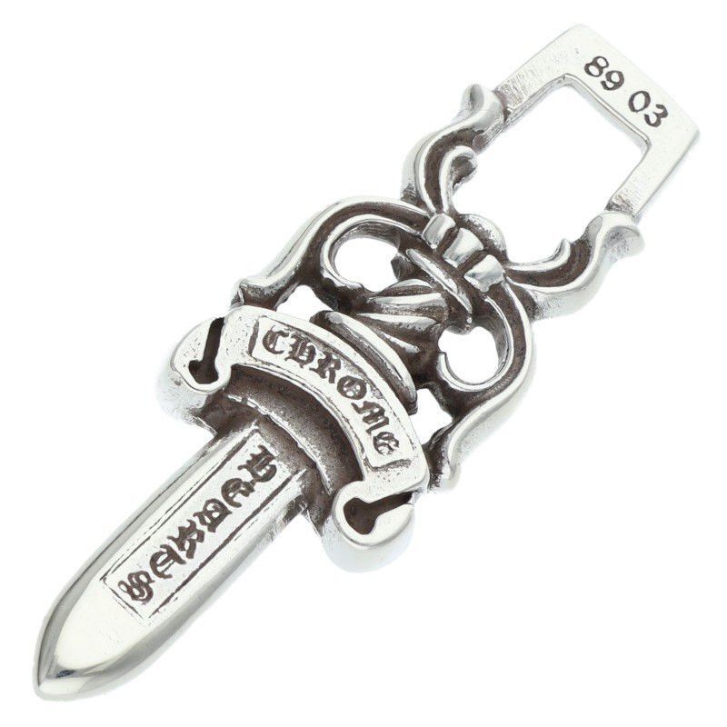 Chrome Hearts Chrome Hearts Dagger Pendant Silver Necklace Size ONE SIZE - 1 Thumbnail