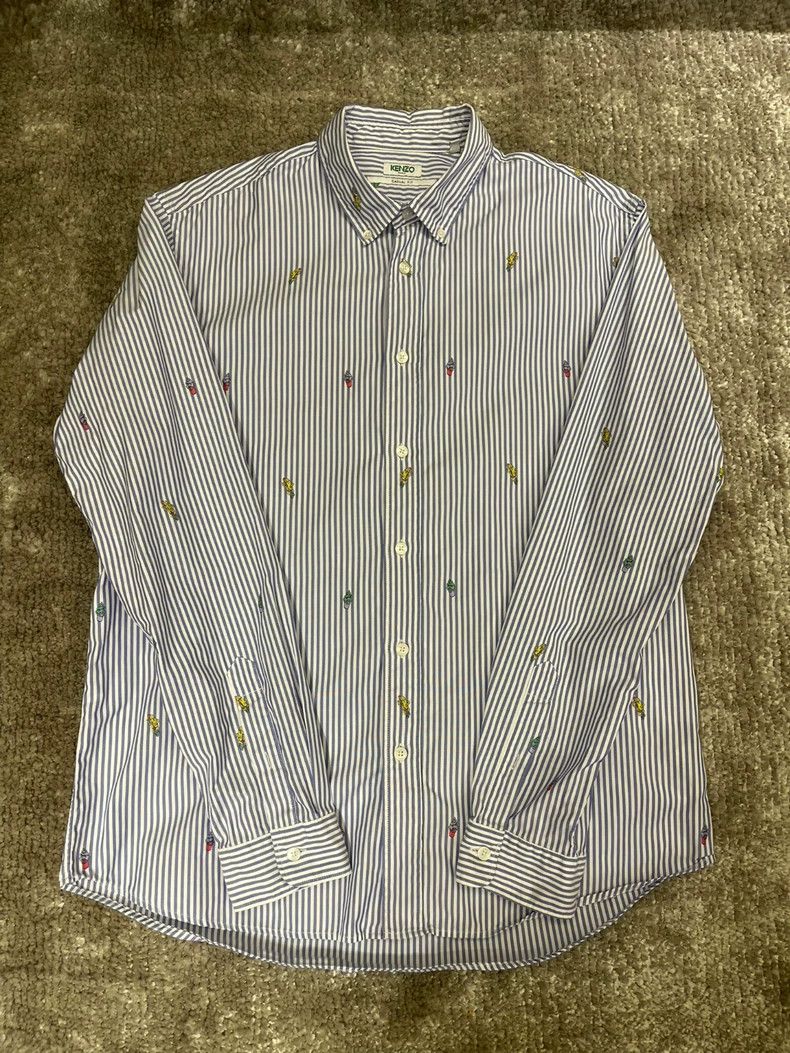 Kenzo KENZO long-sleeved T-shirt Size US L / EU 52-54 / 3 - 1 Thumbnail