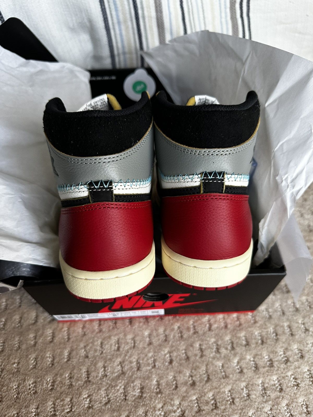 Jordan Brand Union LAxJordan 1 RetroHigh Chicago Shadow Sz 8.5M-*IN HAND* Size US 8.5 / EU 41-42 - 3 Thumbnail