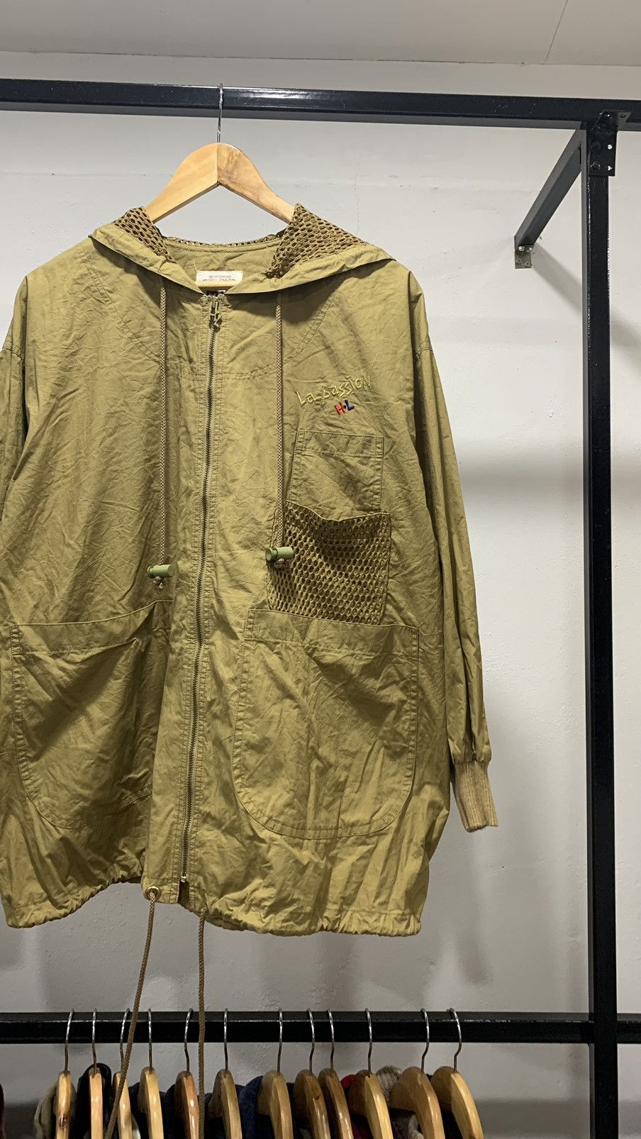 Designer × Japanese Brand Henri Lucchapus Mesh Net Hooded Jacket 80s Size US L / EU 52-54 / 3 - 2 Thumbnail