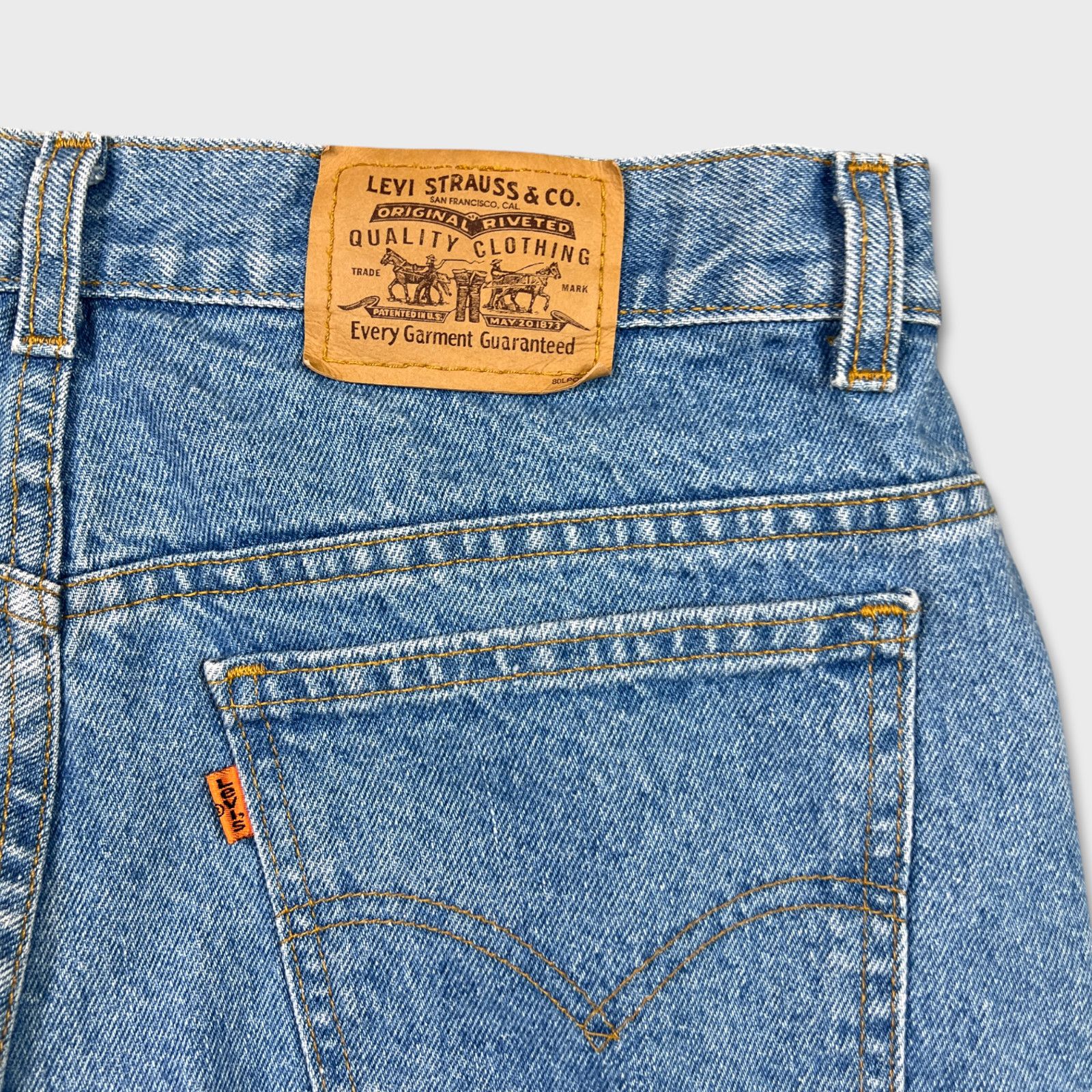 Levi's × Vintage Vintage Levi's Jeans 34x30 Orange Tab Baggy 90s Denim Pants Size US 34 / EU 50 - 7 Thumbnail