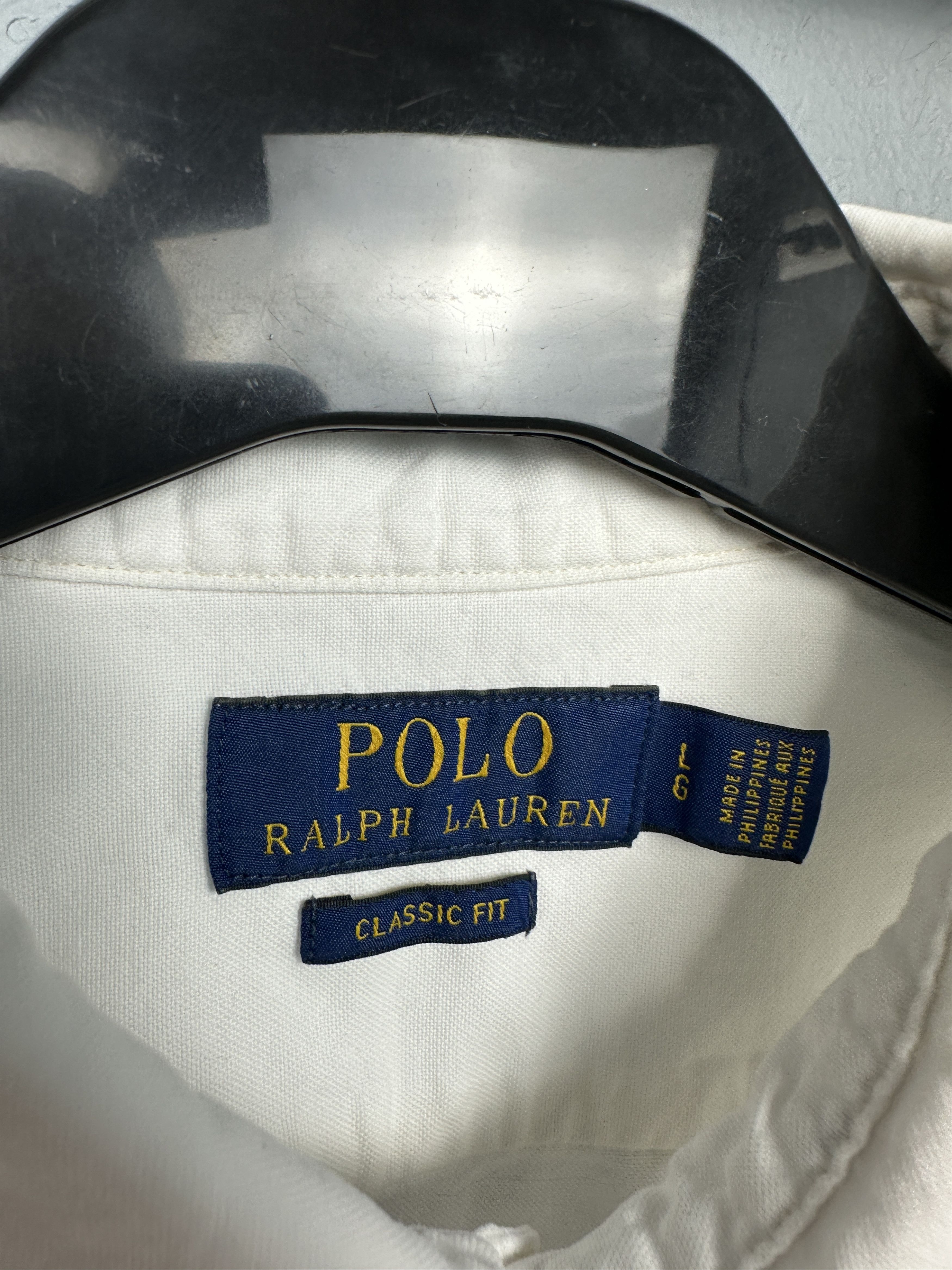 Polo Ralph Lauren Polo Ralph Lauren Mens Long Sleeve White Shirt Size US L / EU 52-54 / 3 - 3 Thumbnail