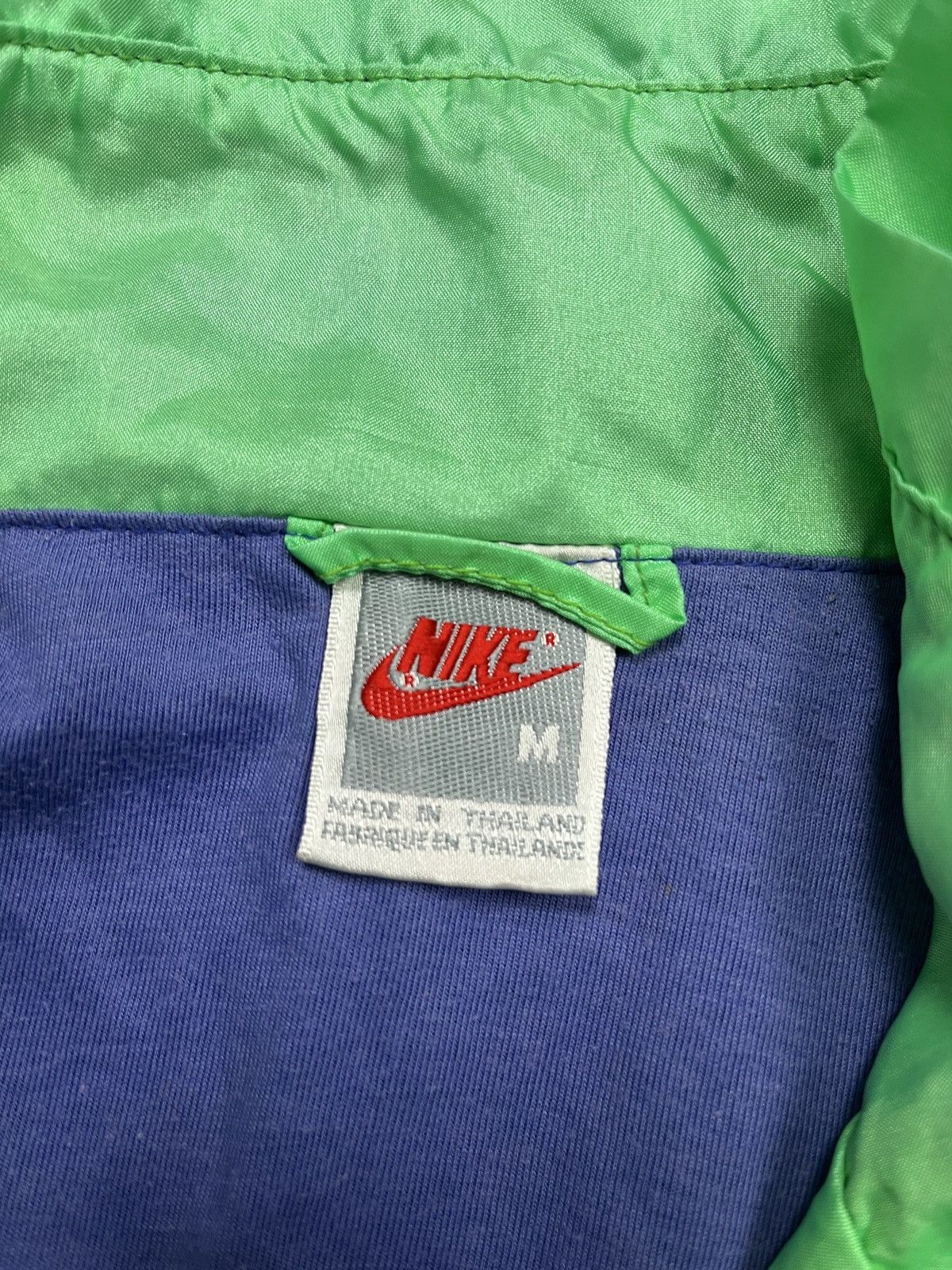Nike × Vintage Nike Swoosh Y2k 90s Oversized Nylon Retro Track Jacket Size US M / EU 48-50 / 2 - 13 Thumbnail