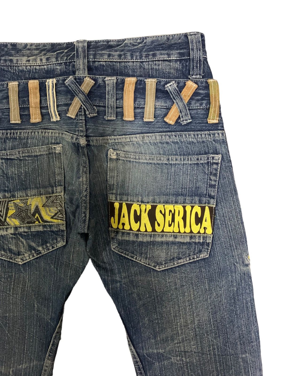 If Six Was Nine × Japanese Brand × Le Grande Bleu (L.G.B.) Vintage Japanese Jack Serika Double Waist Punk Jeans Size US 30 / EU 46 - 12 Thumbnail