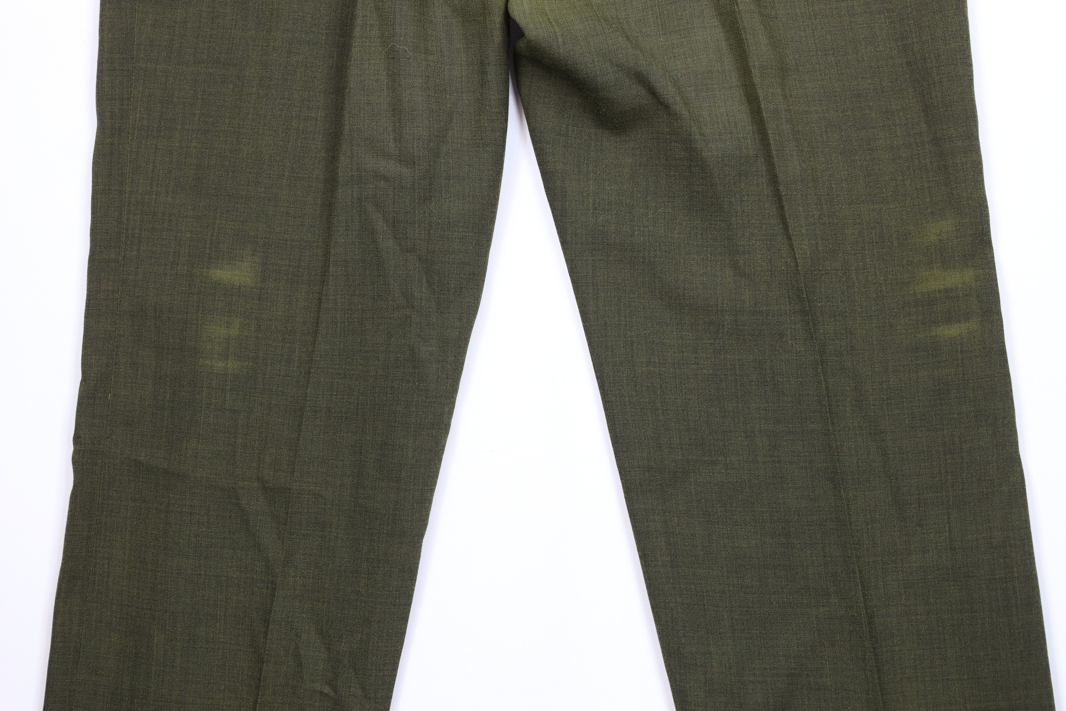 Vintage Vintage 50s Streetwear Worsted Wool Chino Pants Green USA Size US 34 / EU 50 - 12 Thumbnail