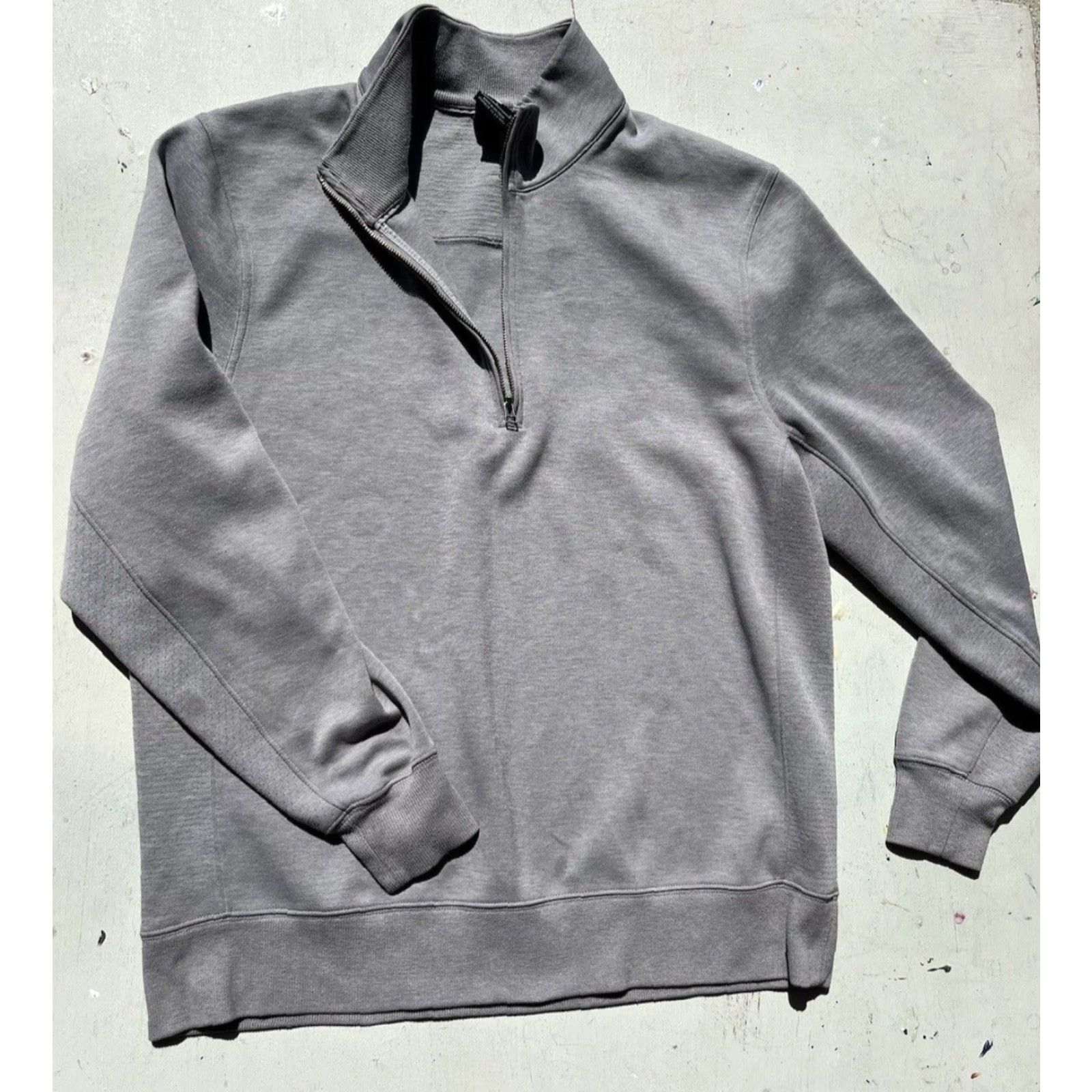 Nike Nike Sweatshirt Gray Pullover Solid L Zip 1/2 All Seasons Casual Men's Long Sleeve Logo Modern 90s City Athletic Active Gym Run Size US L / EU 52-54 / 3 - 7 Thumbnail